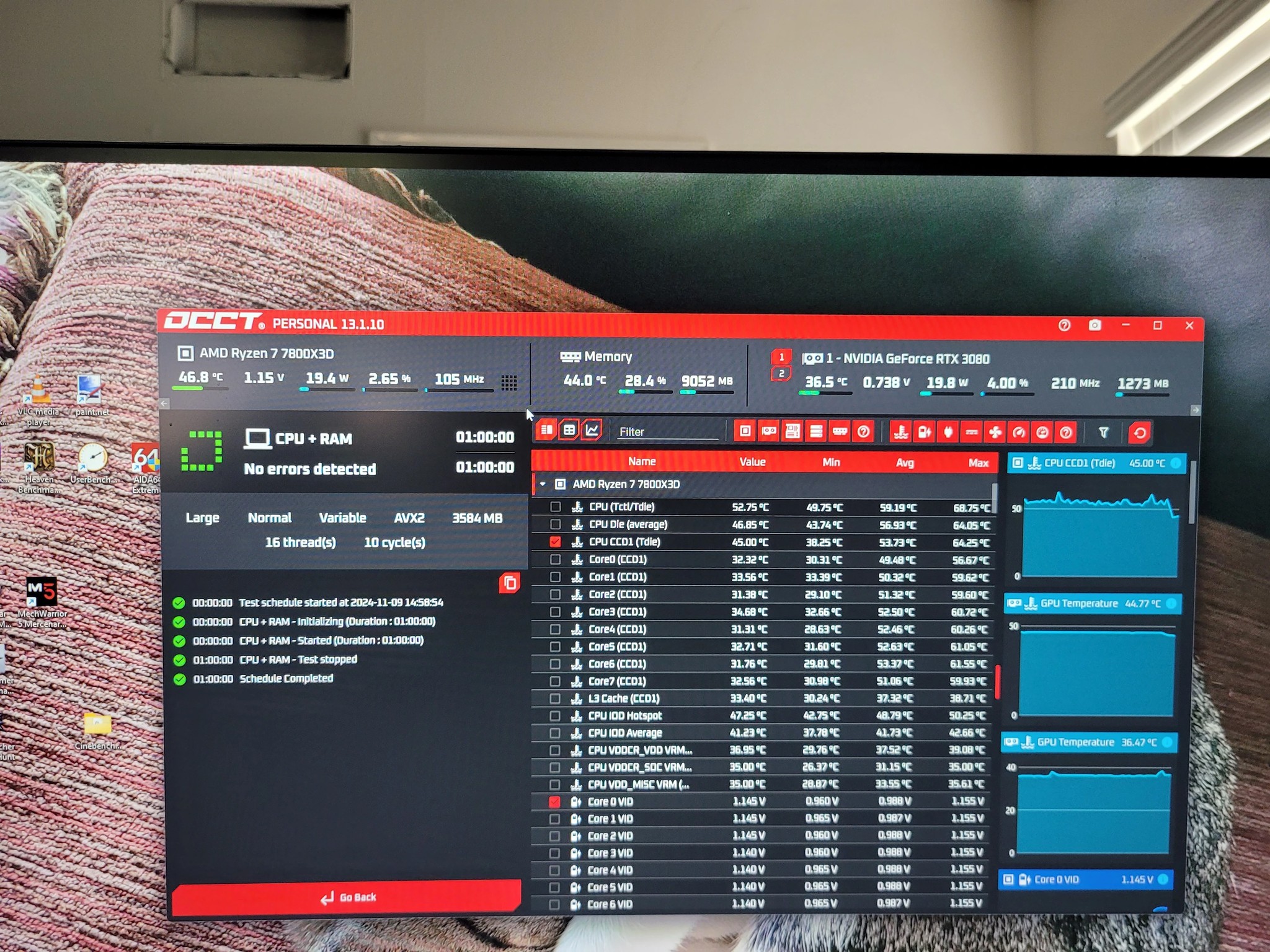 Like new 7800x3D, New Asus B650E Wifi, and New 32GB DDR5 6000 RAM.