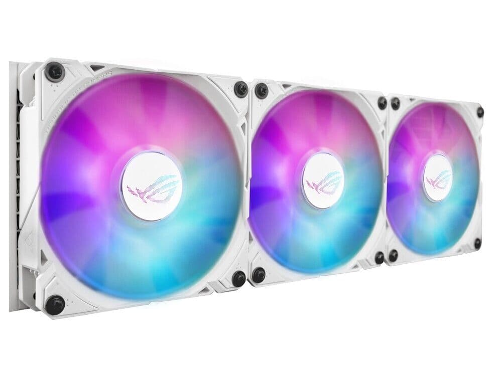 ASUS ROG RYUO Model 12 ARGB 120mm PC Case Fan White Set of 3x Fans