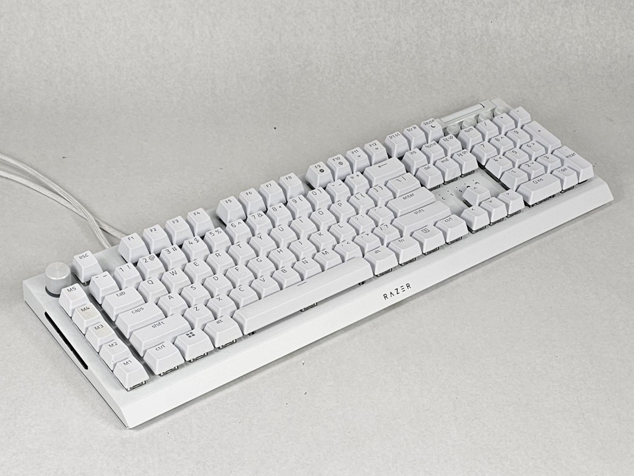 Razer BlackWidow V4 Pro White Edition Mechanical Gaming Keyboard - White Wired
