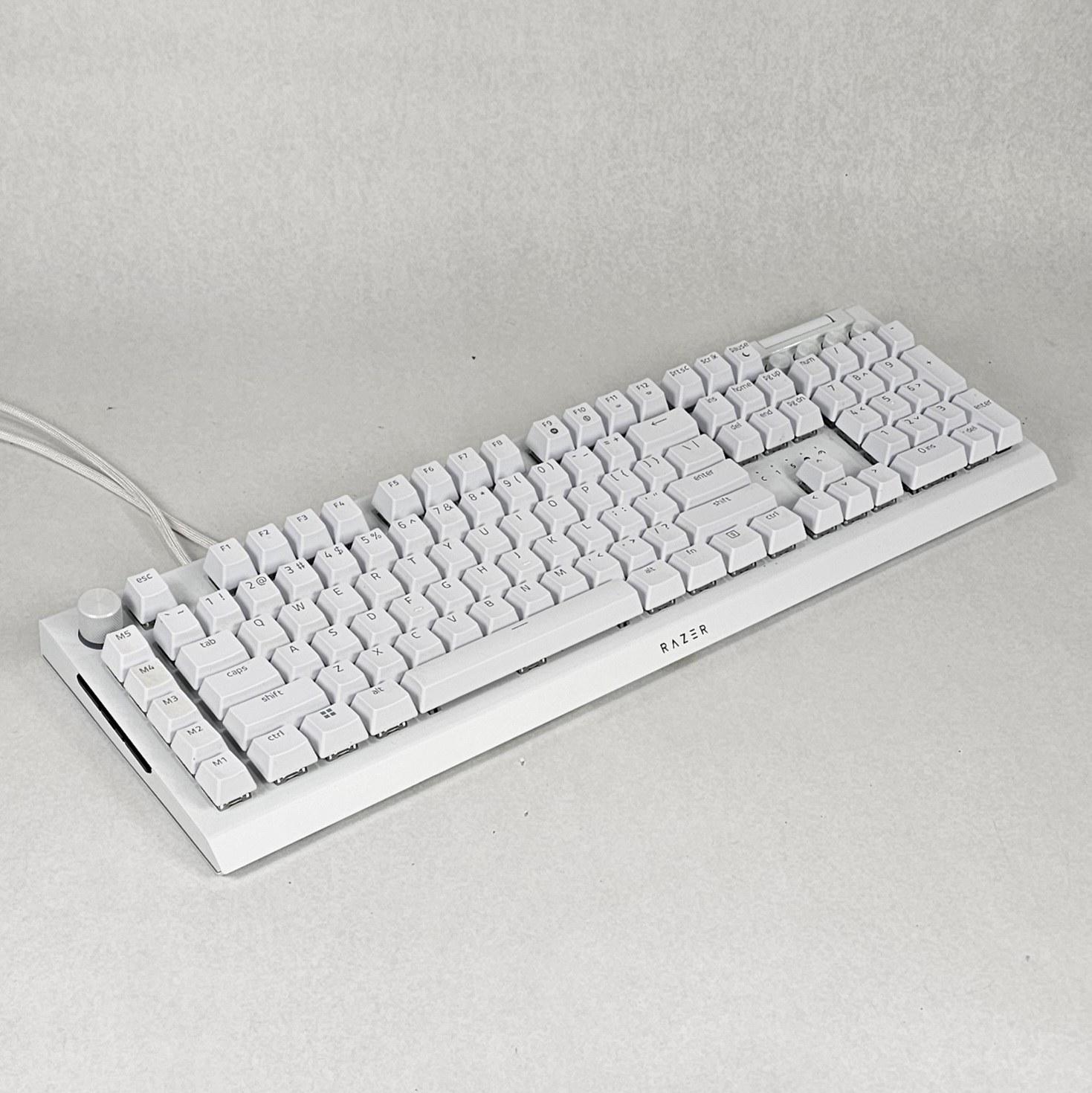 Razer BlackWidow V4 Pro White Edition Mechanical Gaming Keyboard - White Wired