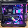 PC Case with Tempered Glass and 6 RGB Fans