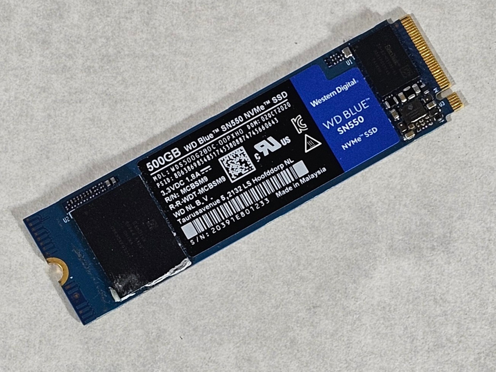 500GB NVMe M.2 SSD WD Blue SN550 - Ready to Ship