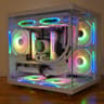 Custom All White Gaming PC | RX 580 8GB | Xeon 12-Core | 32GB RAM | 1TB NVMe SSD | RGB
