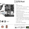 ASRock Z270 Pro4 Intel 6th/7th Gen Motherboard