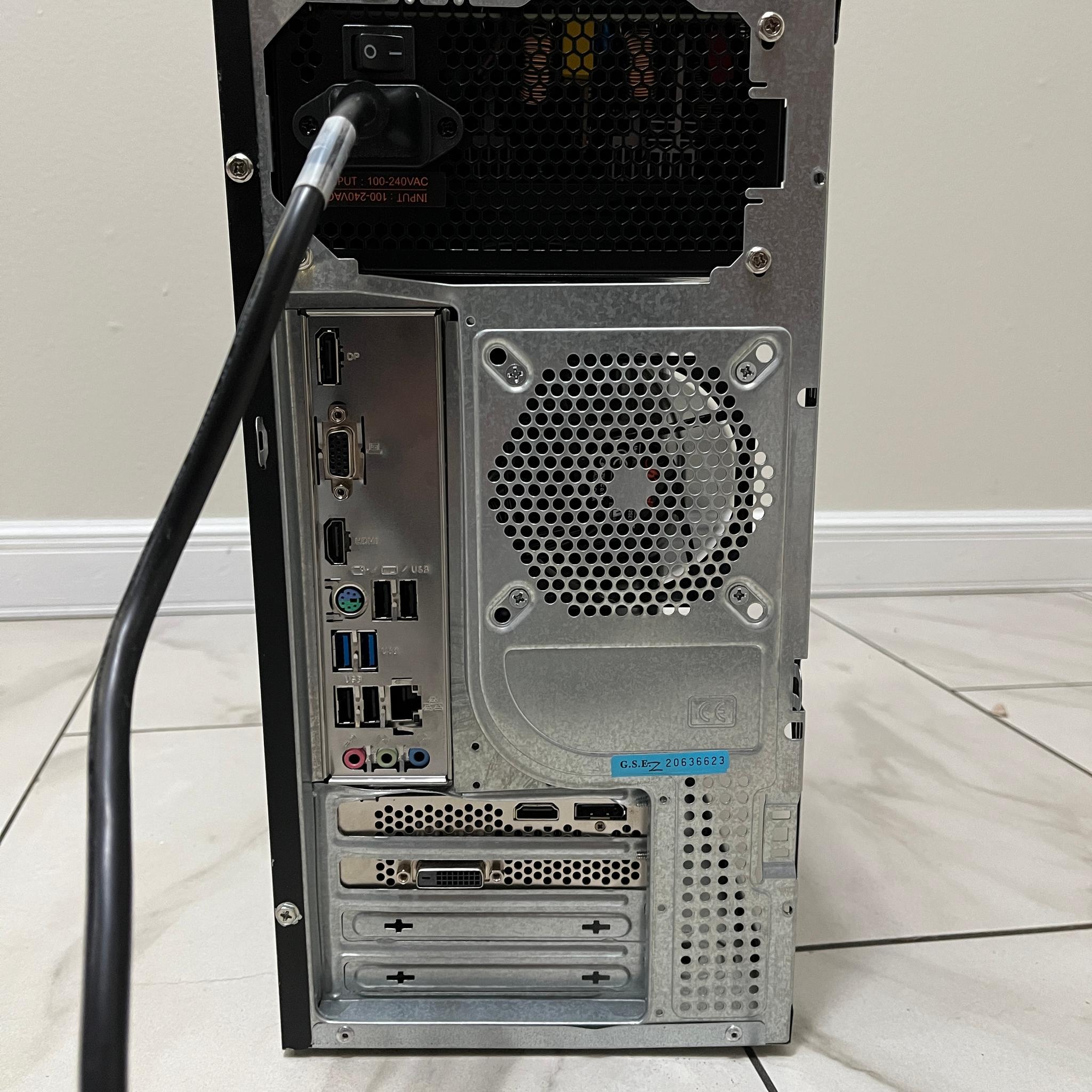 NVIDIA RTX 2060 SUPER, Intel Core i3-12100, 16GB RAM, 1TB SSD - Sleeper Office Gaming PC w/ Wi-Fi