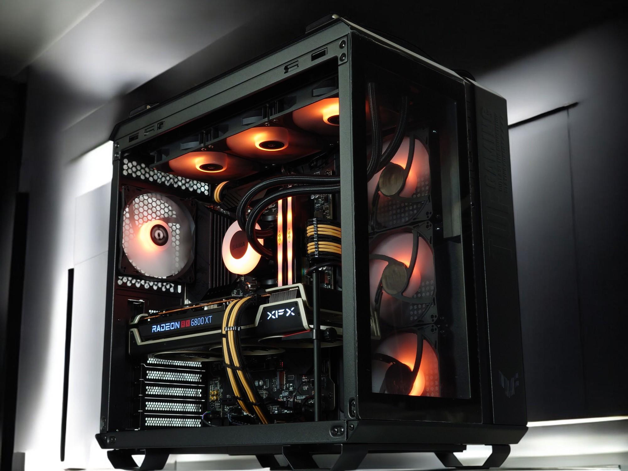 🪐Liquid Cooled Gaming PC⚡AMD RX 6800 XT 16GB⚡AMD Ryzen 7 5800X 8 core⚡32GB DDR4⚡1TB SSD