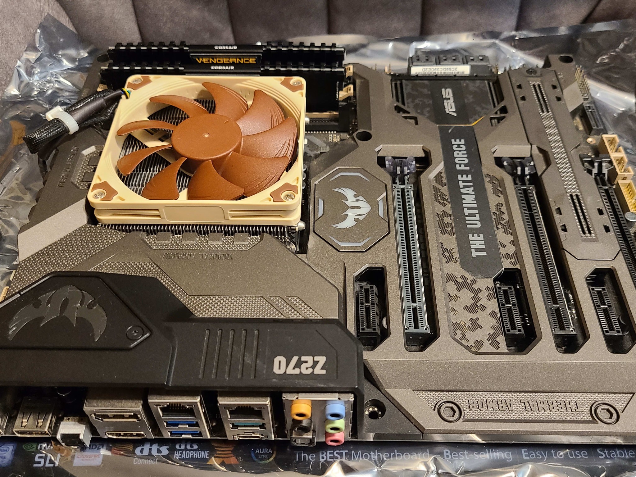 ASUS TUF Z270 MARK 1 motherboard combo loaded with Intel i5 6400-T CPU Noctua Cooler 32GB DDR4 SSD