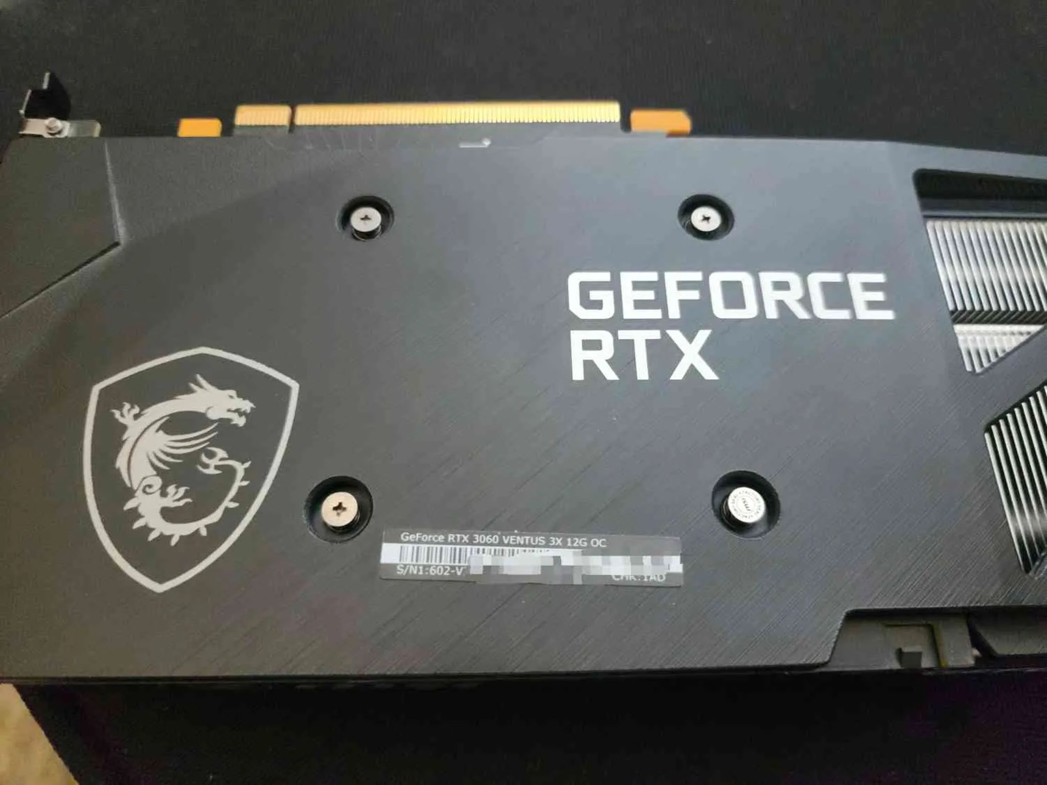 MSI Ventus RTX 3060 12GB triple Fan | with box and is in good condition