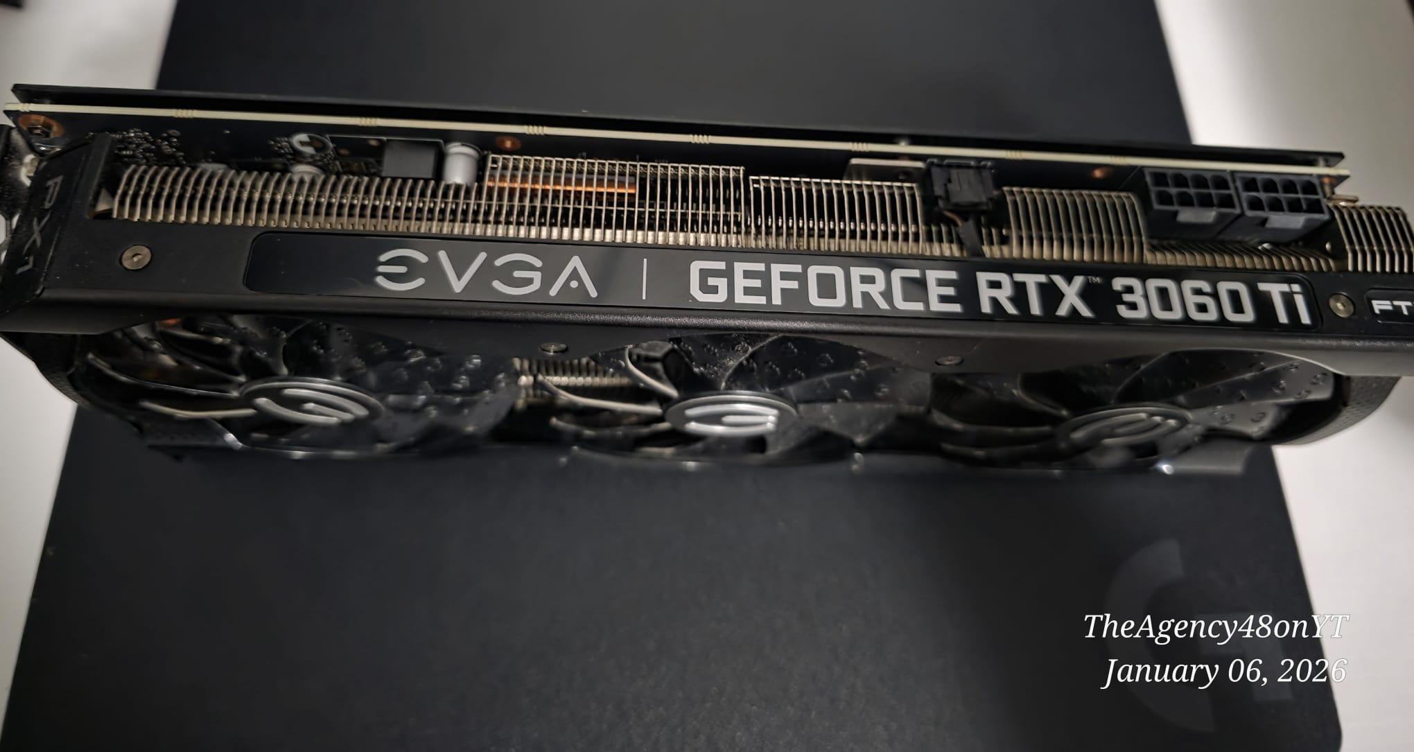 EVGA FTW3 ULTRA 3060 TI USED ONLY IN A GAMING PC