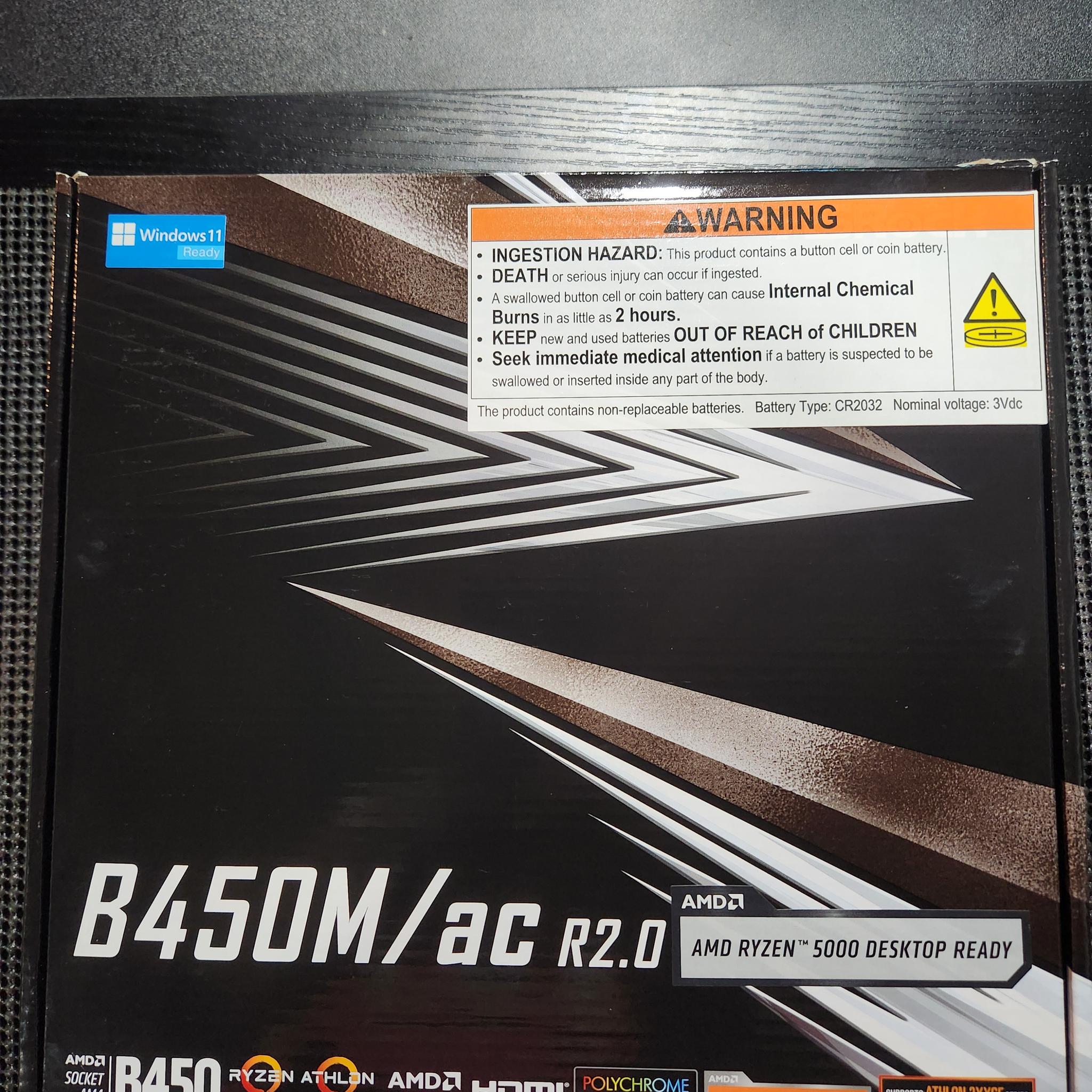 ASROCK B450M, RYZEN 5 5500, 16GB RAM WITH WRAITH STEALTH COOLER