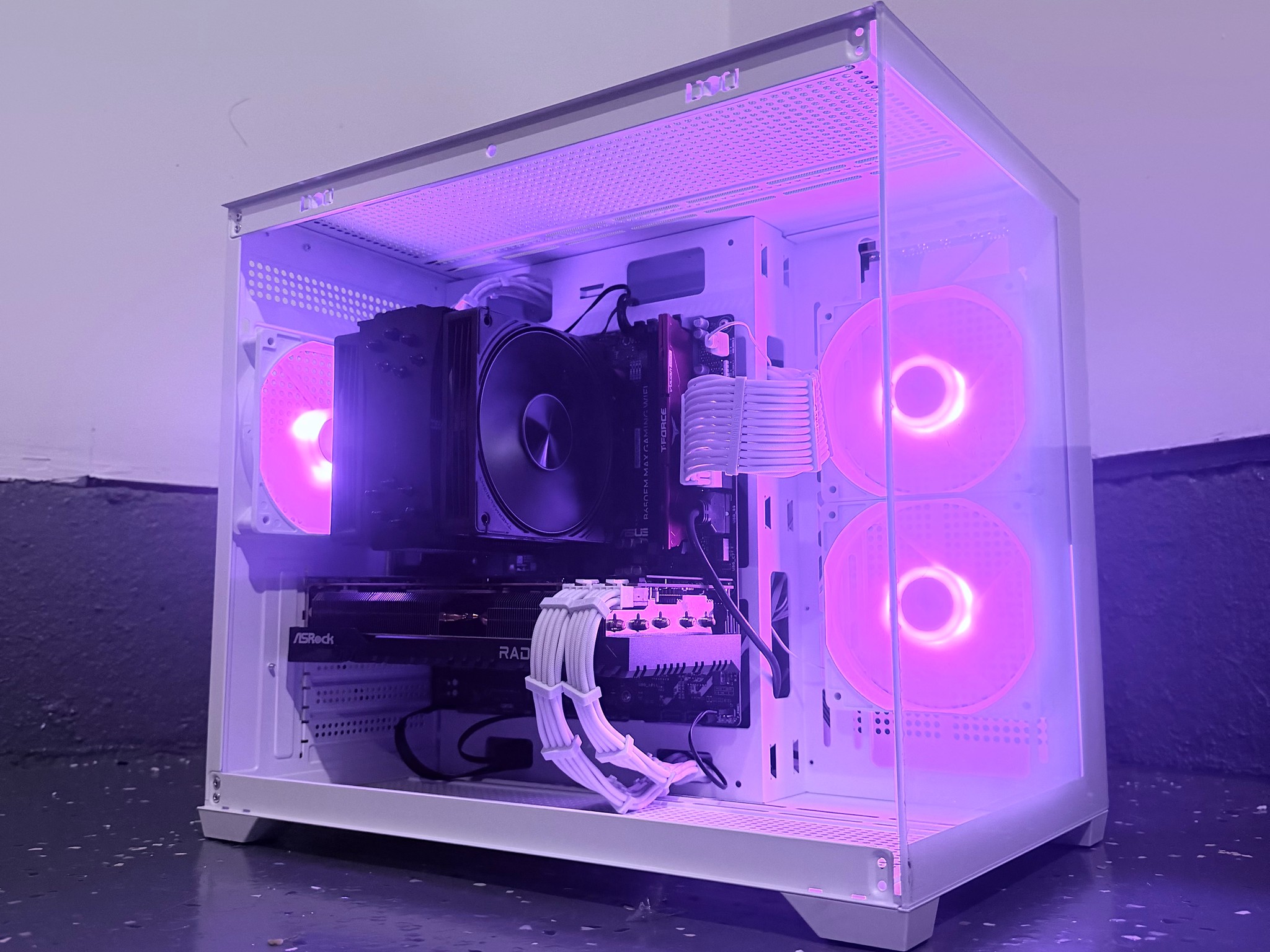 🌈"Glacial Shadow"⚪️ | 1440p Gaming | RX 7700 16GB | Ryzen 7 8700F | 16GB DDR5 | 1TB SSD | Free Ship