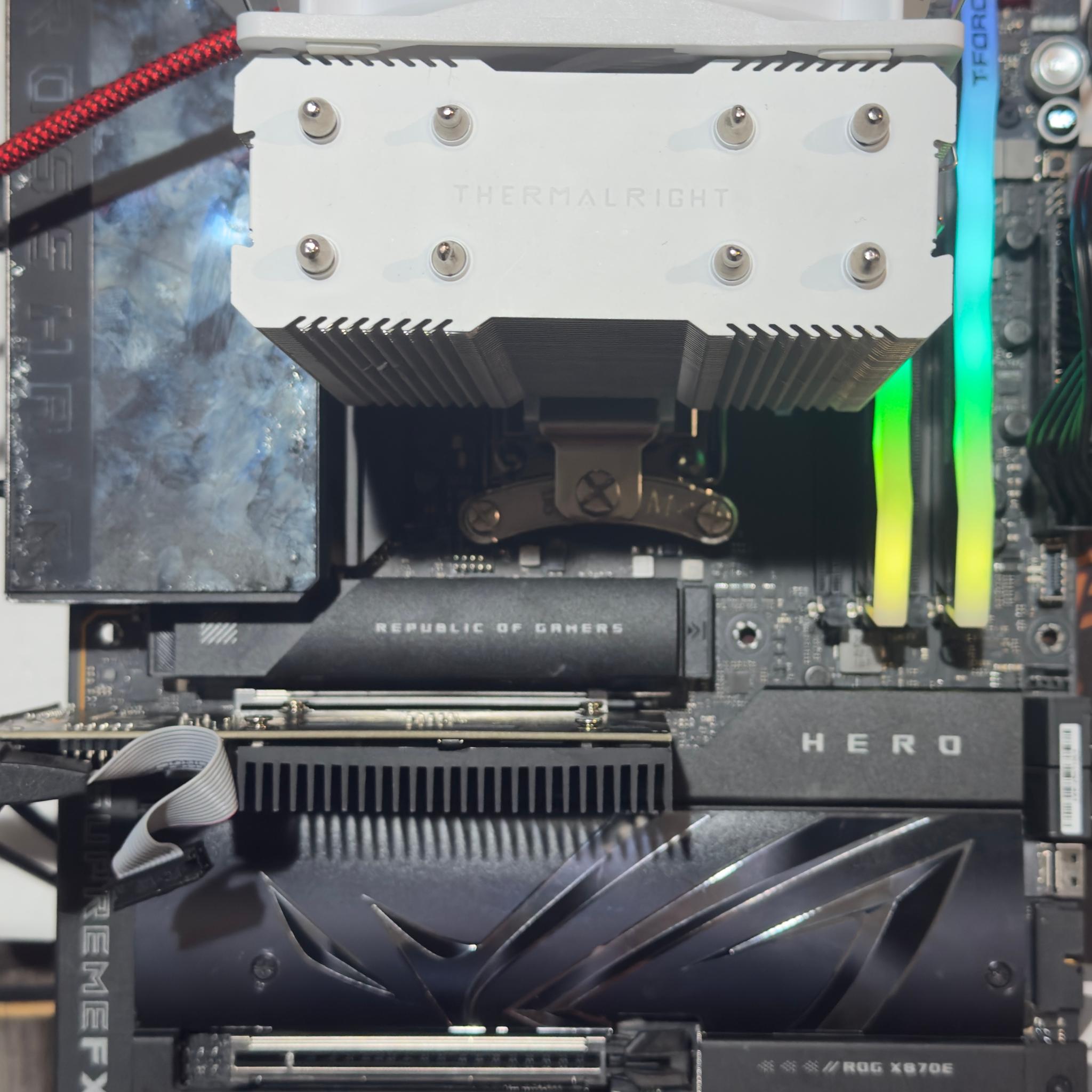 AMD Ryzen 9 9900X 12-Core CPU + ASUS ROG Crosshair X870E Hero AM5 Mobo Bundle