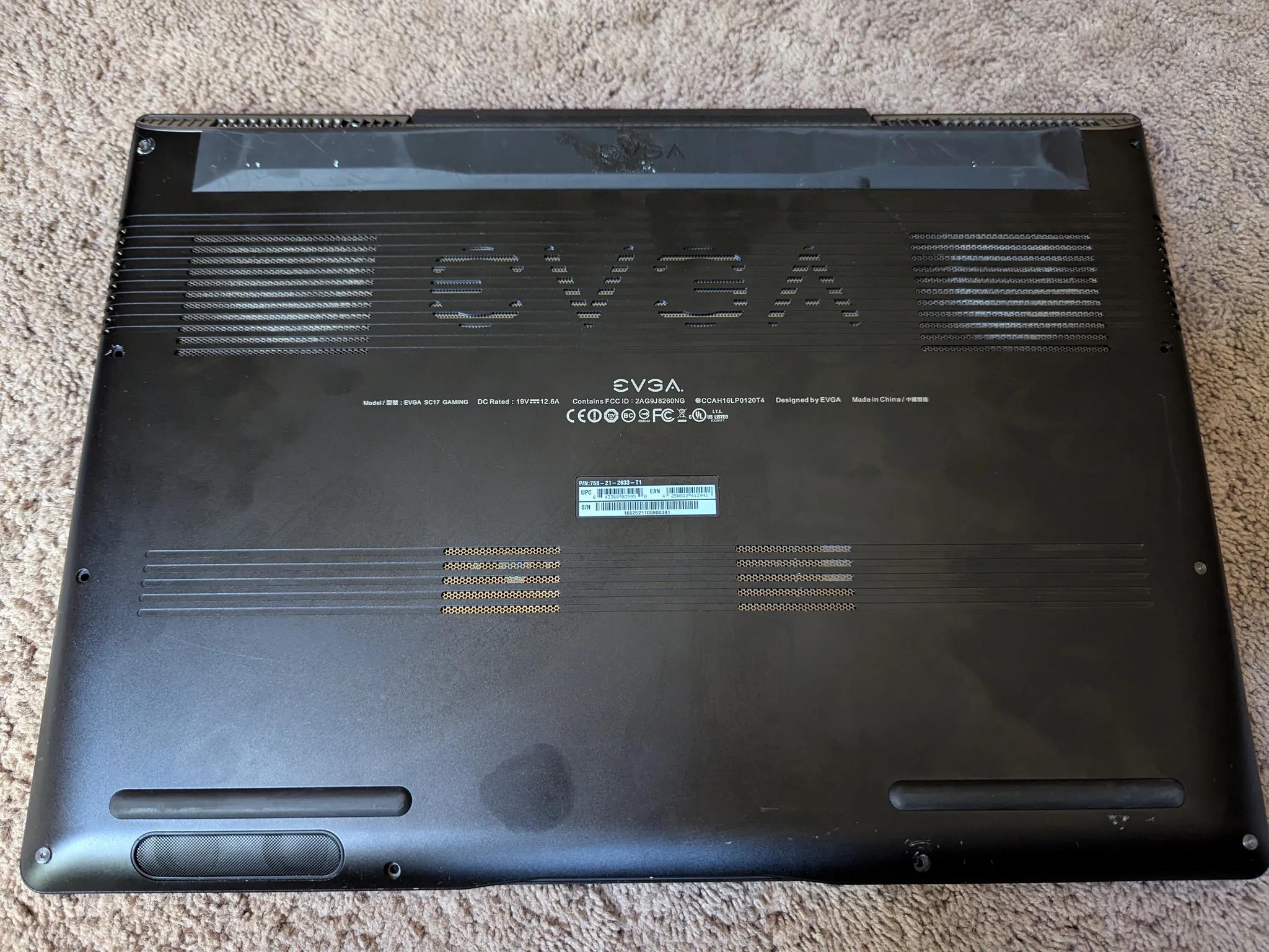 EVGA SC17 Gaming Laptop