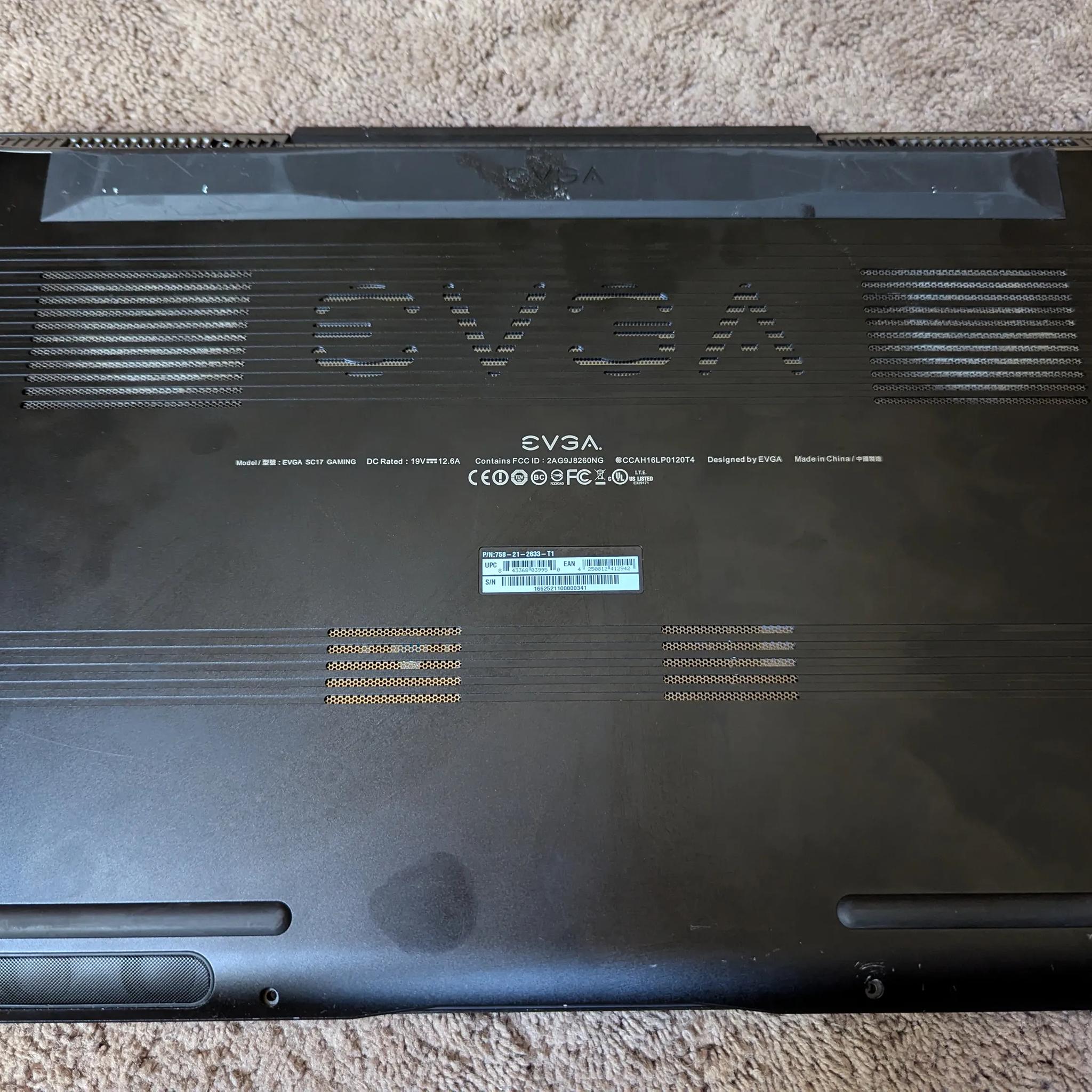 EVGA SC17 Gaming Laptop