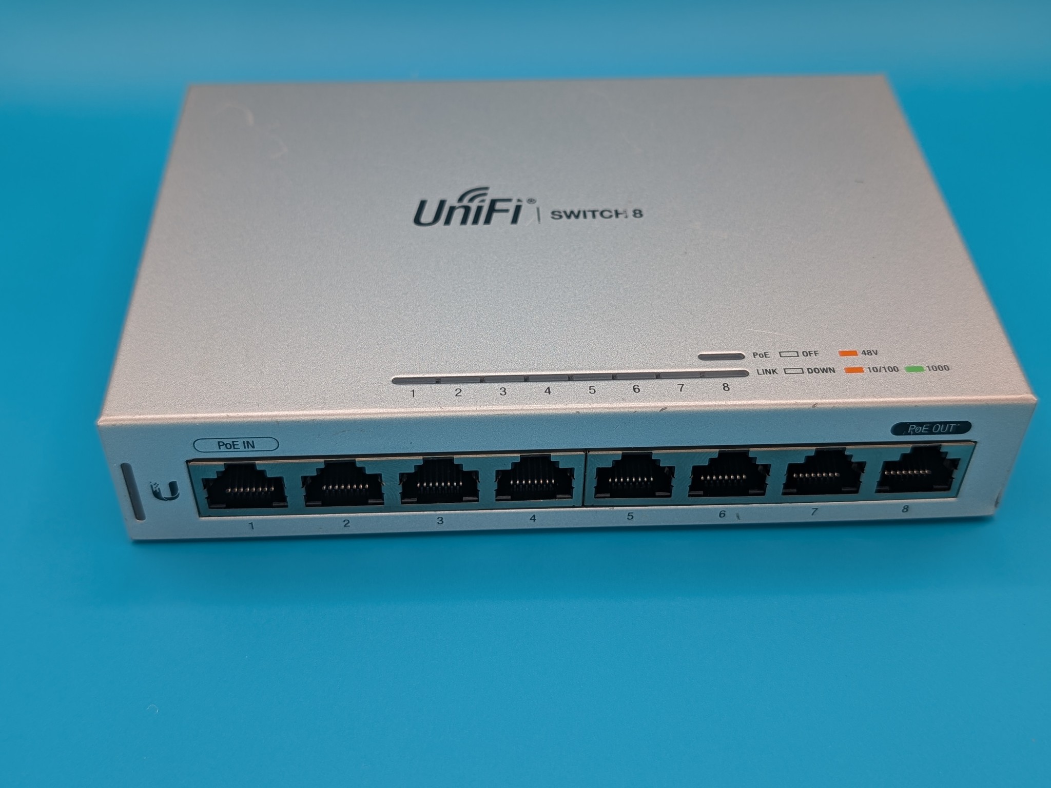 UniFi US-8 8 Port Gigabit Managed Ethernet Switch w/ PoE Passthrough