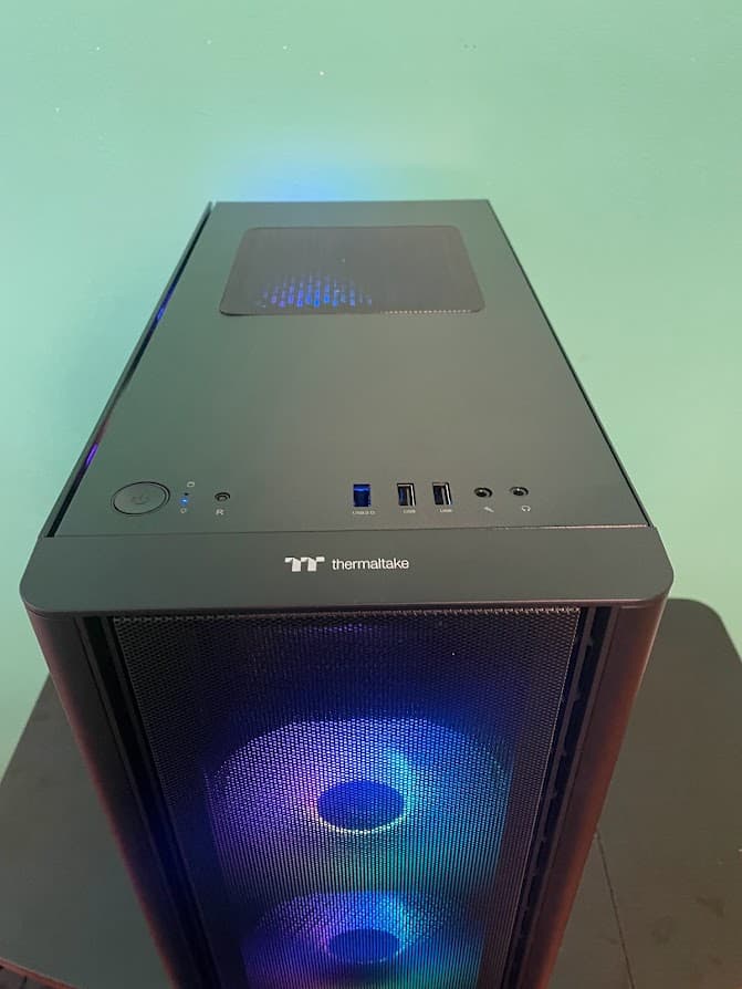 RGB Black Gaming PC| Intel i5 / Amd RX580 / 8GB / 128GB Ssd + 500GB Win 10 Pro WiFi