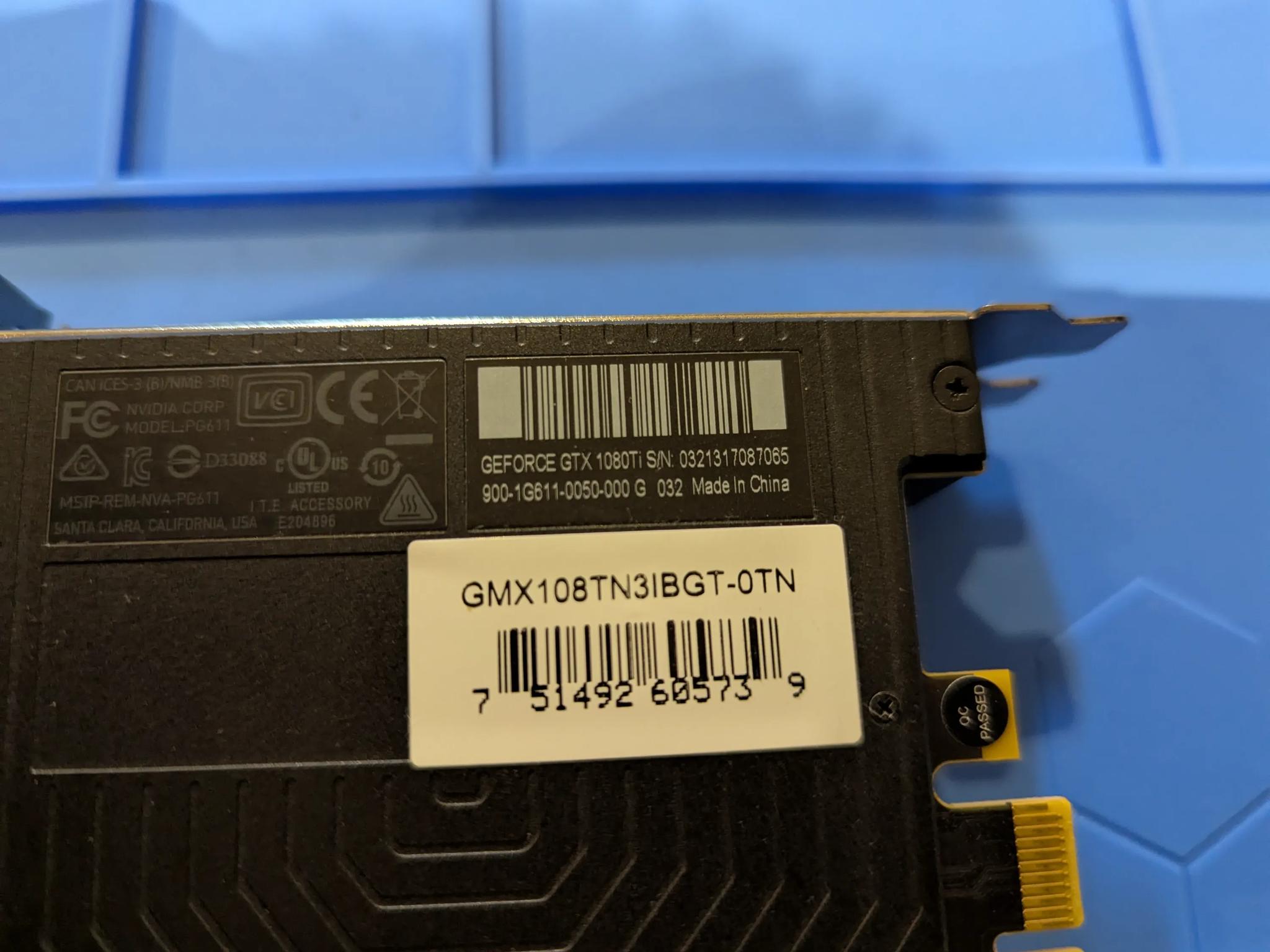 NVIDIA 1080ti AIO Water Cooled GPU