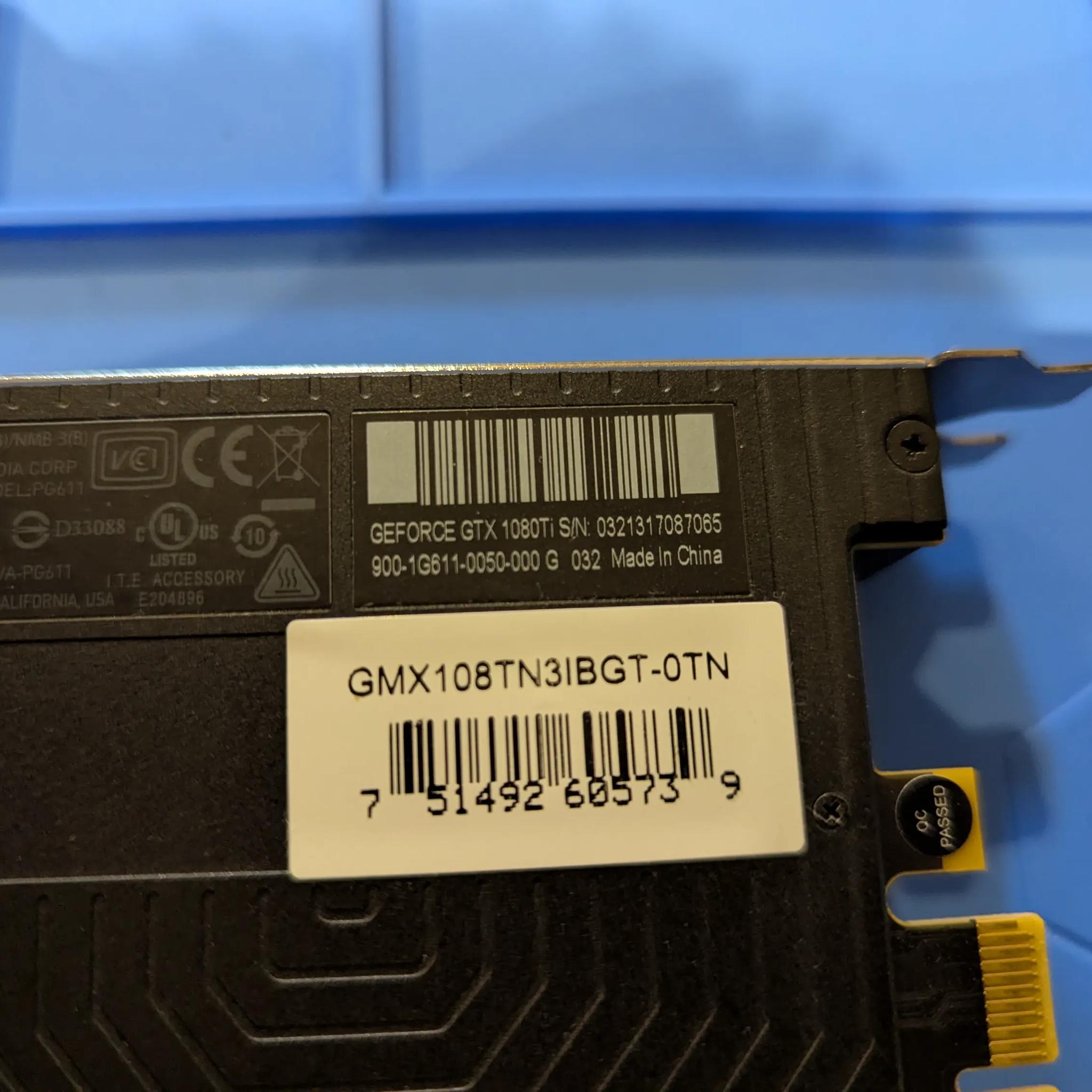 NVIDIA 1080ti AIO Water Cooled GPU