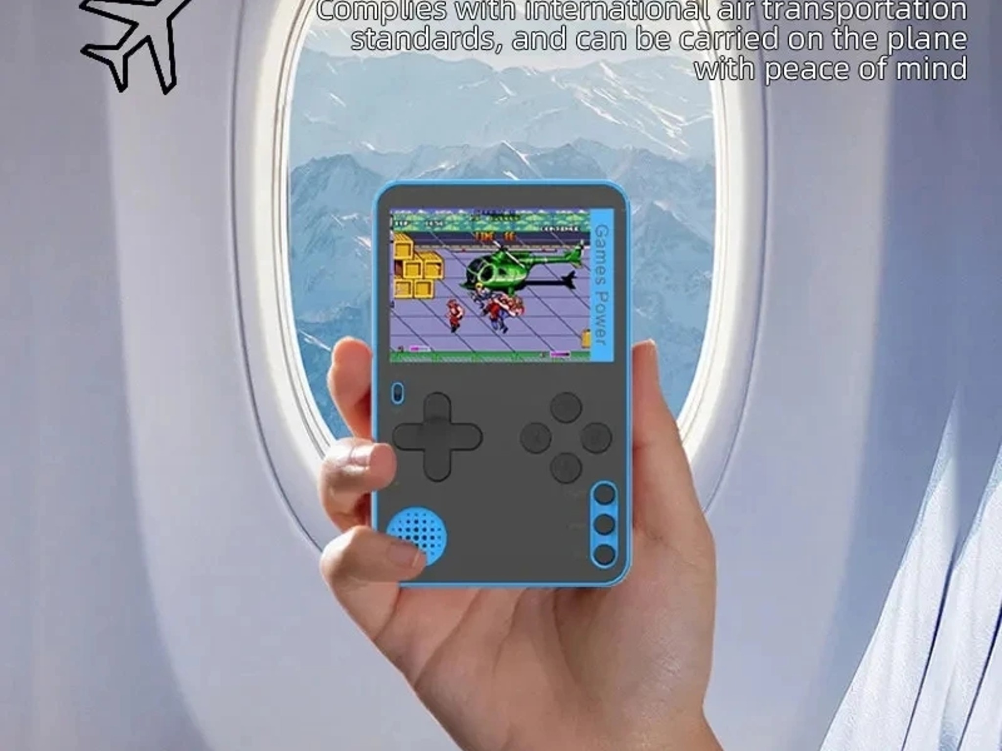 Super thin portable gaming handheld console