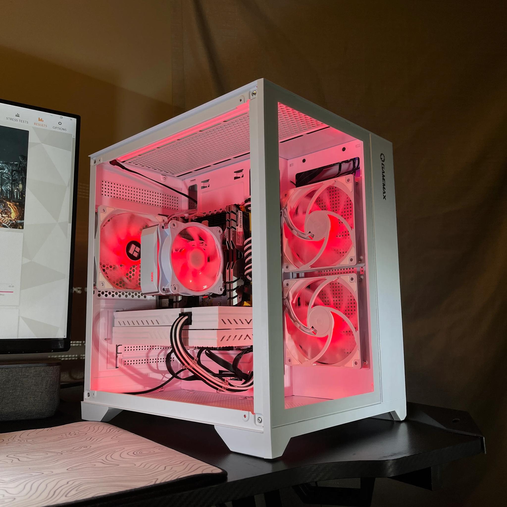 ⬜ White and RGB Gaming PC | Intel Xeon E5-2670 v3 & RX 580