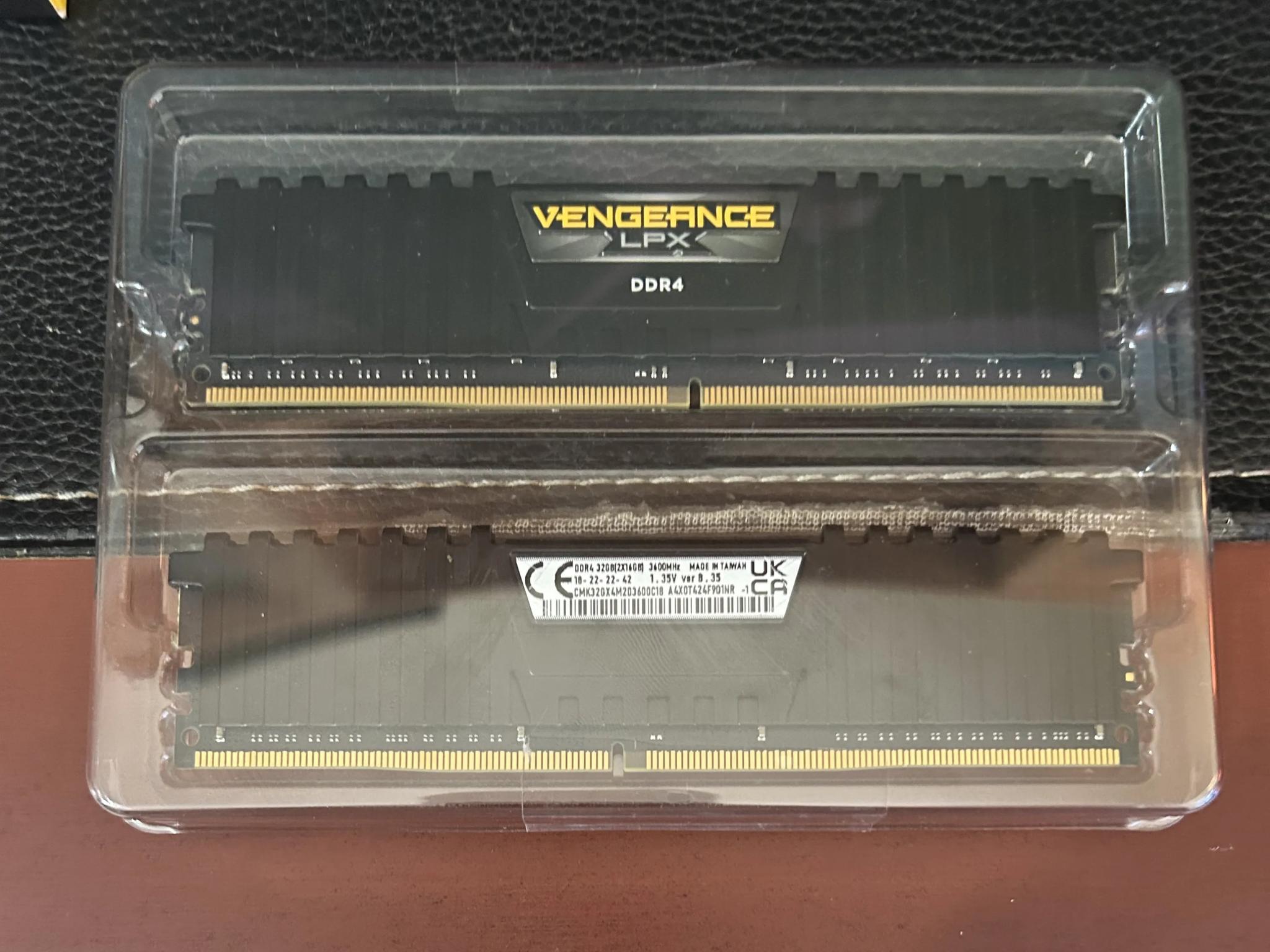 Vengance LPX 2x16g DDR4-3600 memory