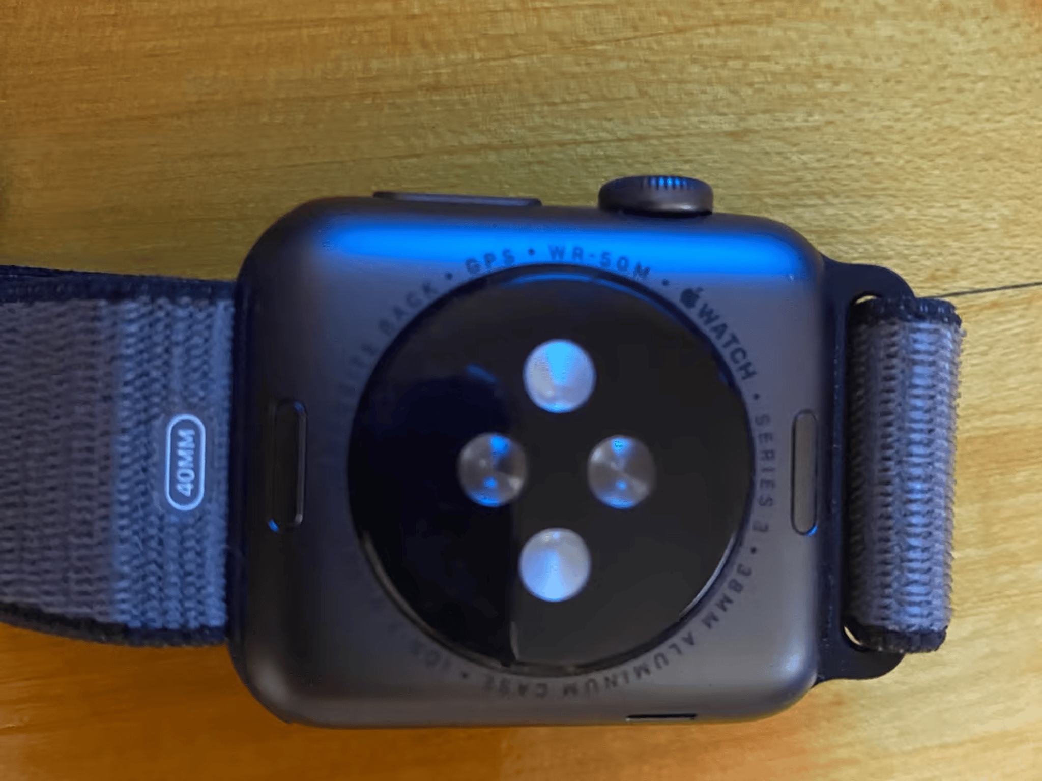 Apple Watch Series 3 with Velcro loop