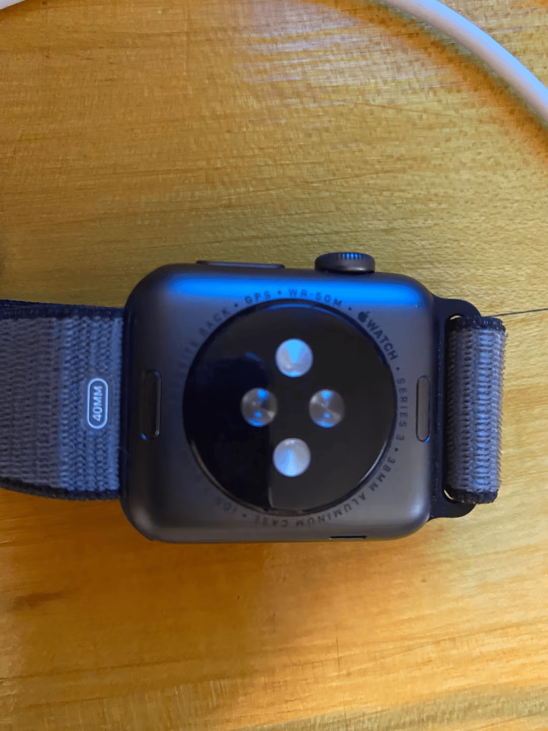 Apple Watch Series 3 with Velcro loop