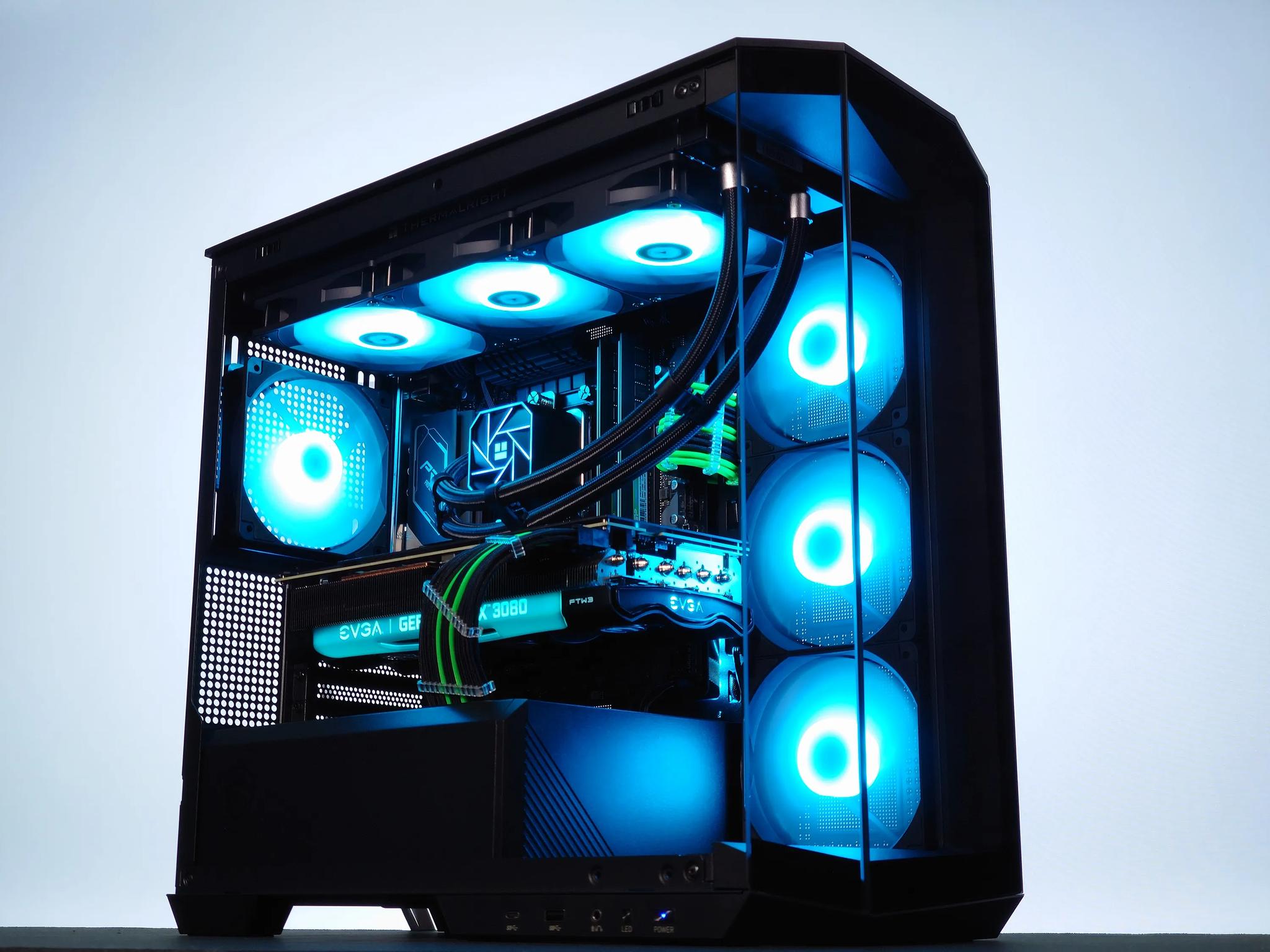 💚🖤Liquid Cooled Gaming PC❇️Nvidia RTX 3080 10GB❇️Intel i7 12700KF 12 core❇️32GB DDR4❇️1TB NVME