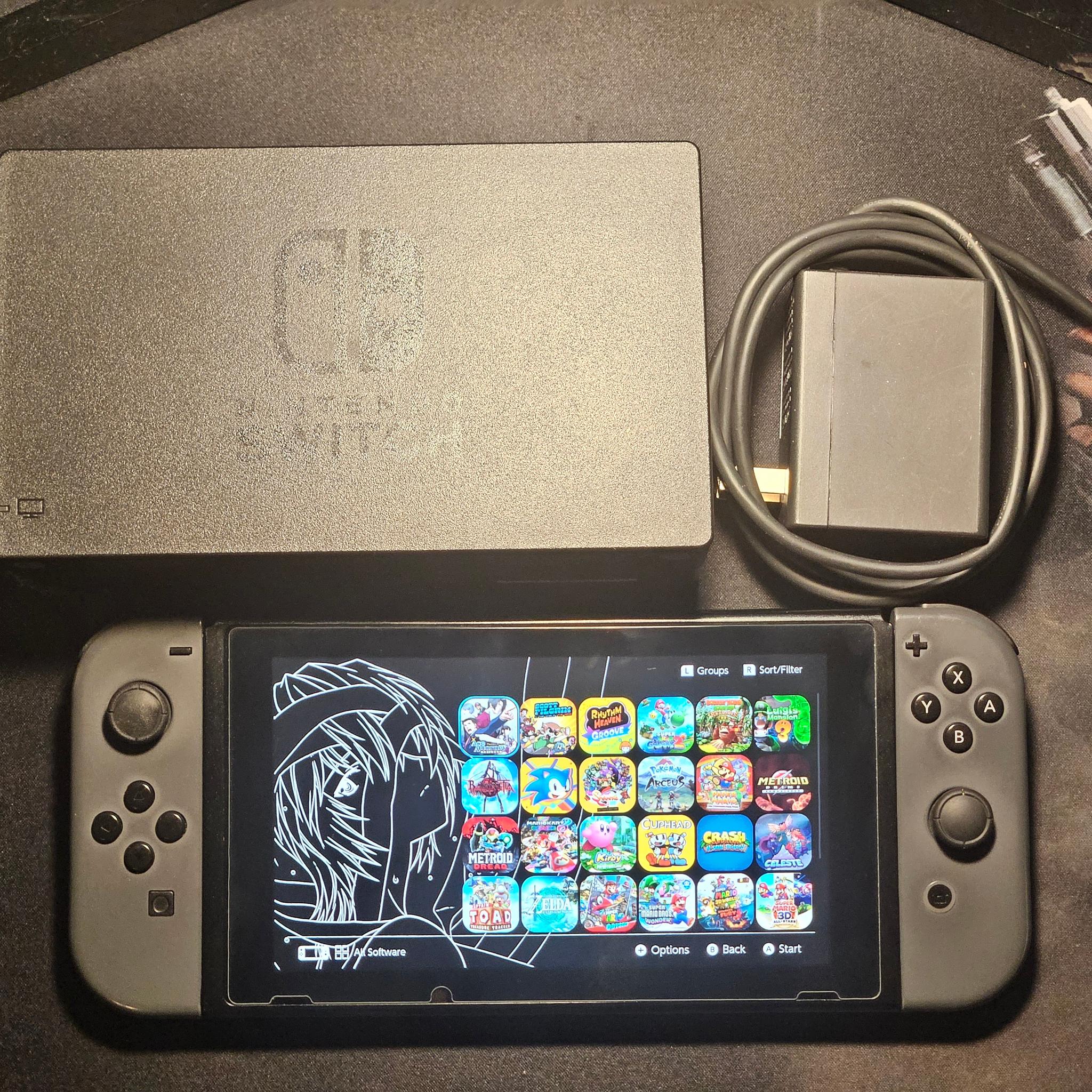 Modded Switch with Picofly Mod 128gb Very Good Condition Setup With Dock and Charger