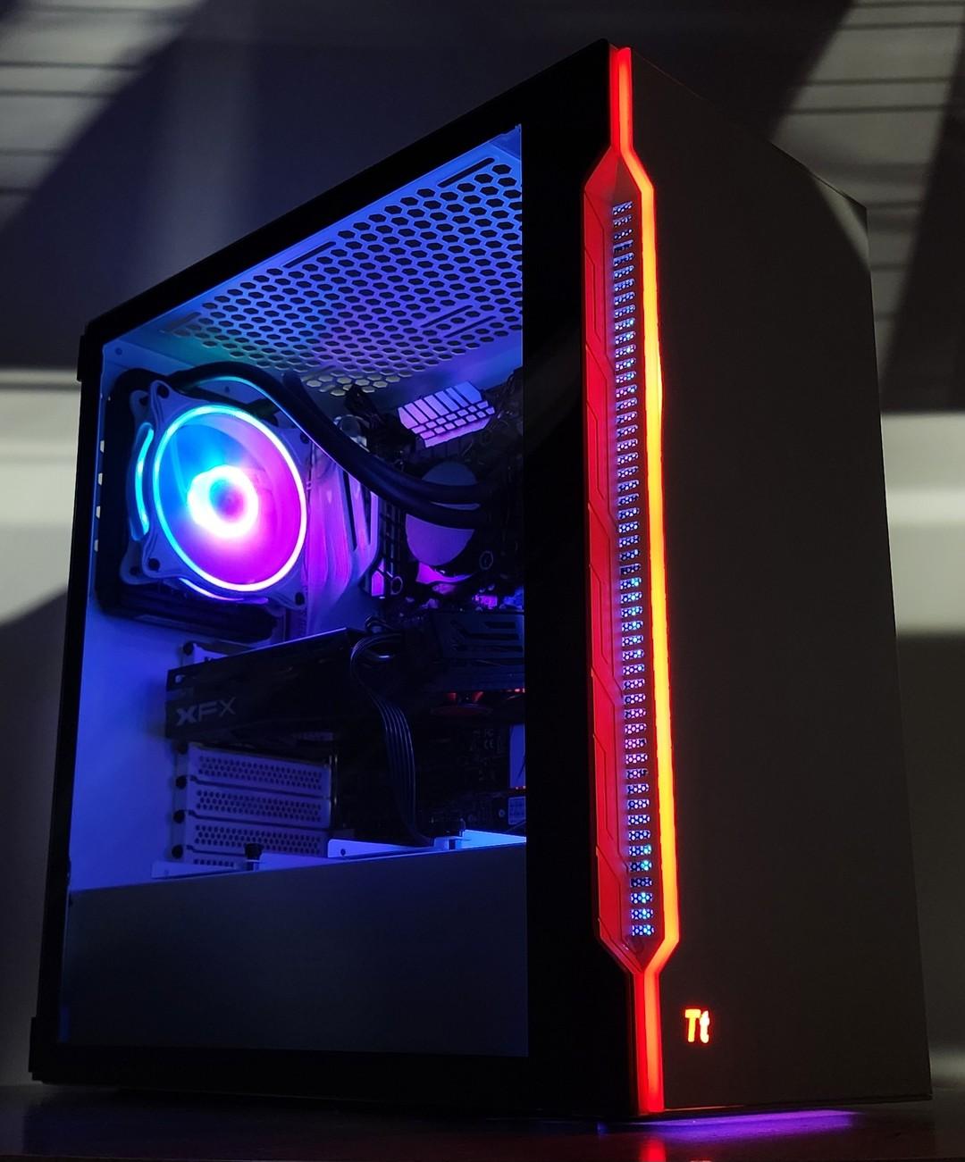 Gaming PC i7-6700K 16GB RAM 512GB SSD RX 580 8GB Windows 11 Computer
