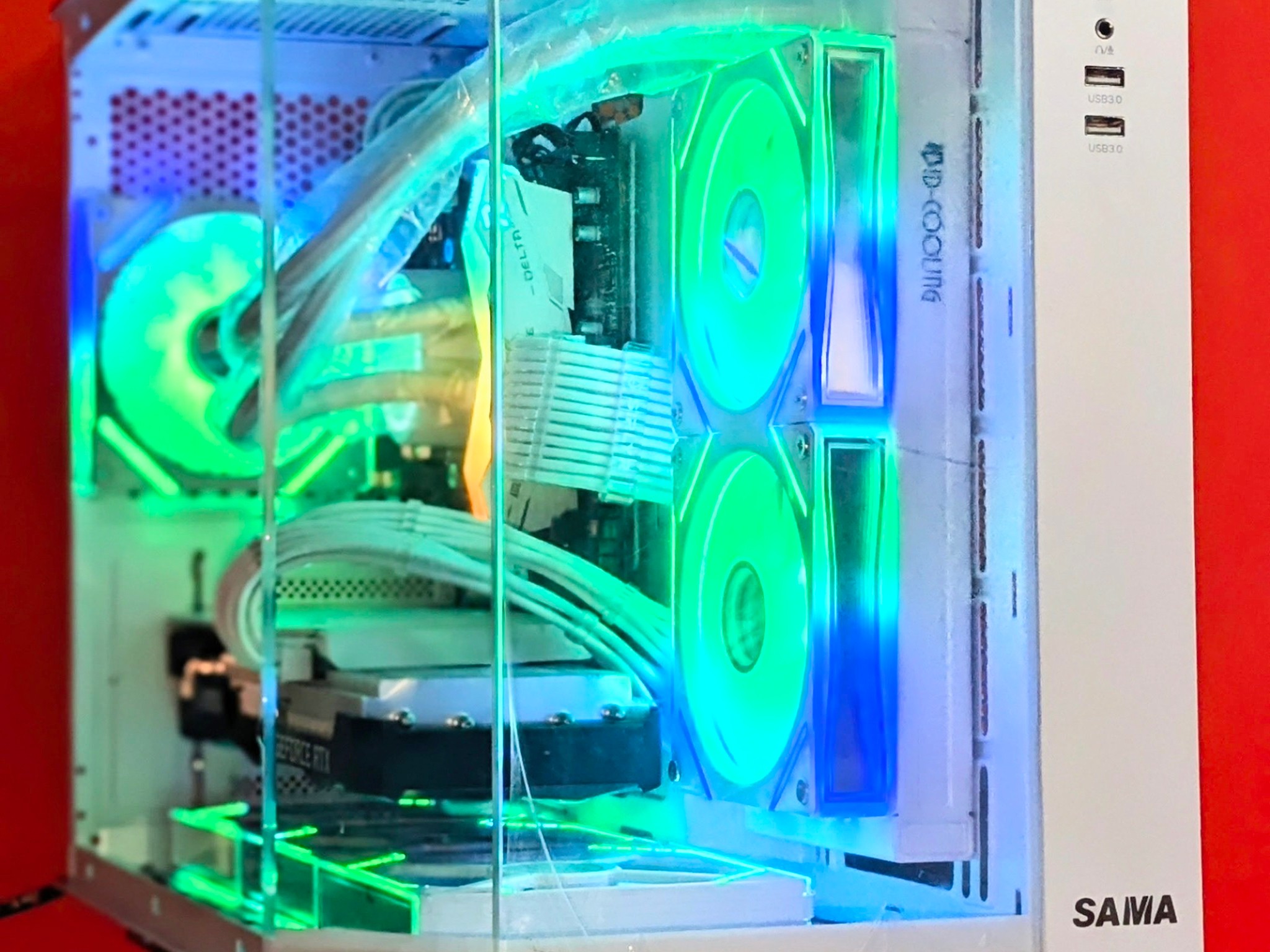 Liquid-Cooled💦🧊Gaming Beast⚪Ryzen 5 7600⚪RTX 3070⚪32GB DDR5⚪⚫1.5TB NVMe SSD⚪ Wi-Fi⚪Windows 11 Pro✅
