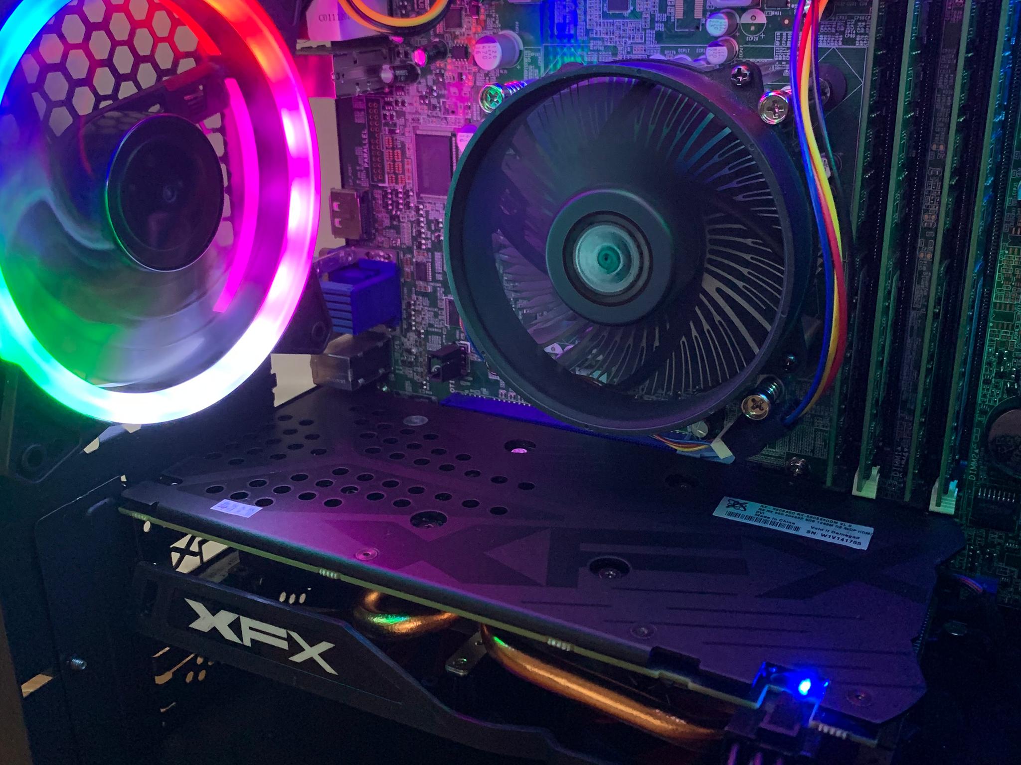 RX 580 8GB E3 1220 4c/4t 16GB RAM 500GB SSD FORTNITE READY WINDOWS 10 RGB GAMING PC
