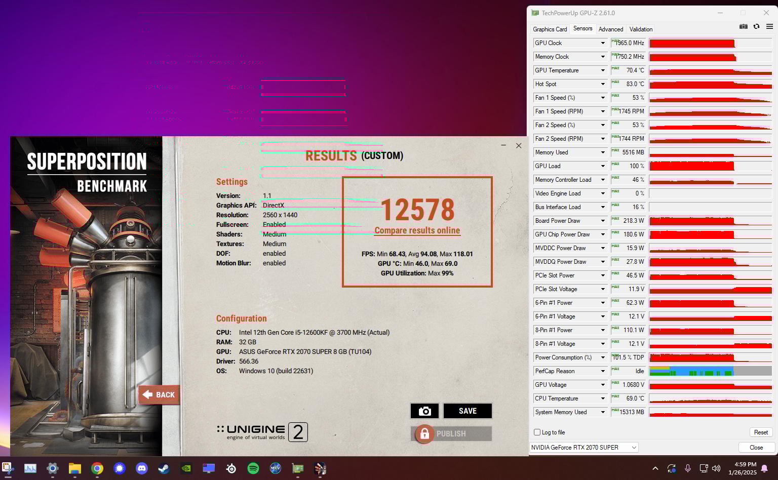 ASUS Dual GeForce RTX 2070 Super EVO OC (DUAL-RTX2070-O8G-EVO)