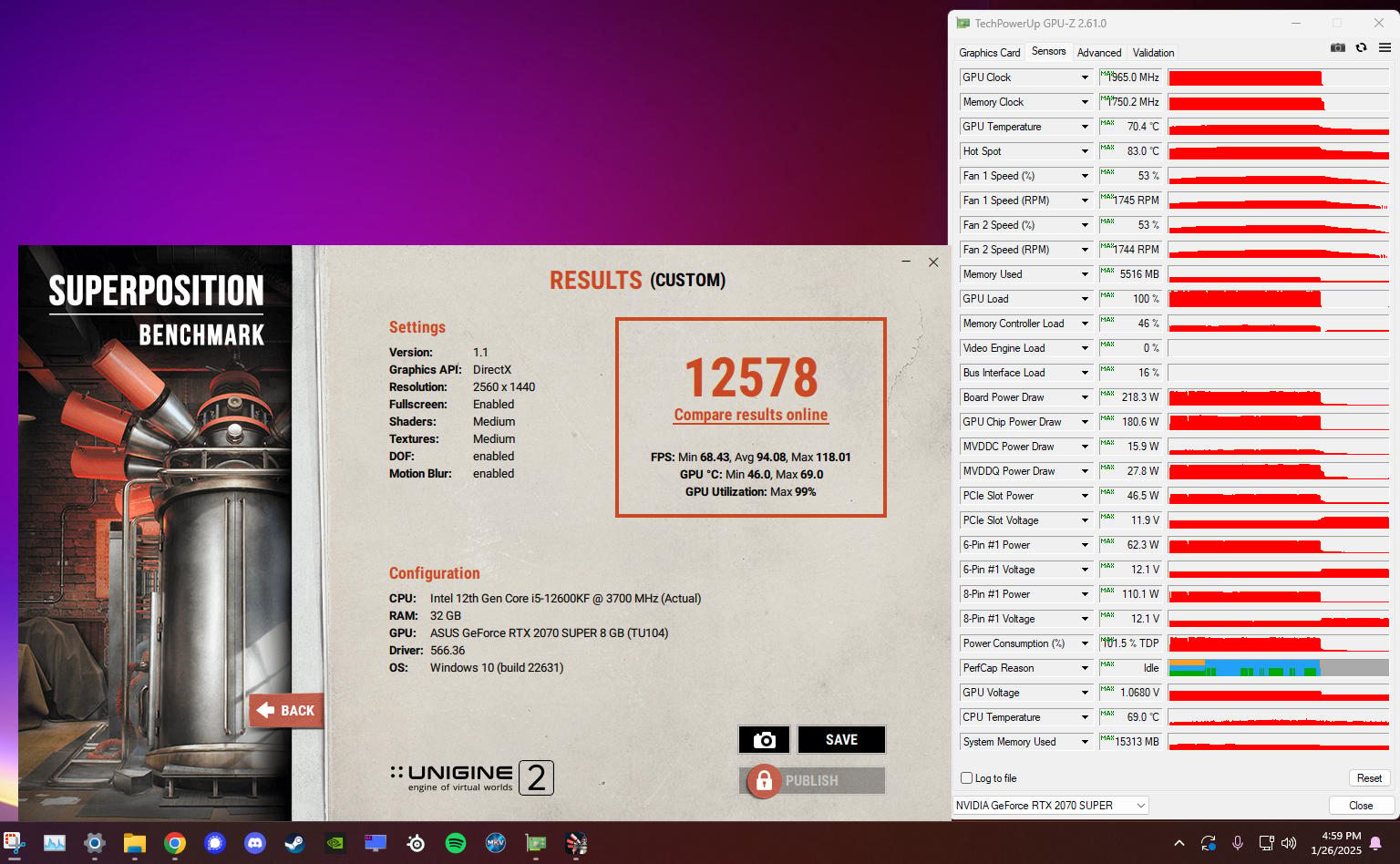 ASUS Dual GeForce RTX 2070 Super EVO OC (DUAL-RTX2070-O8G-EVO)