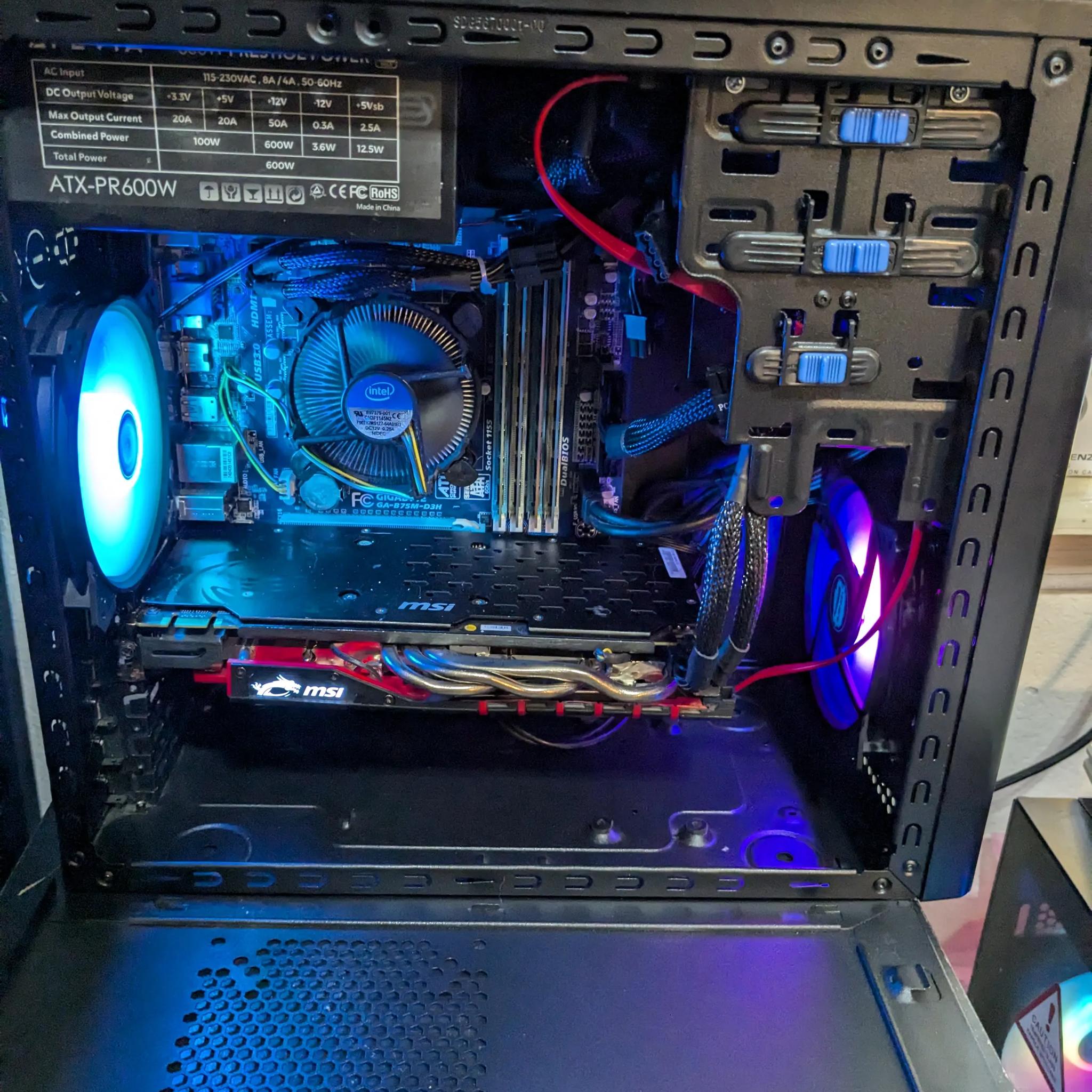 Free Ship ~ Xeon 1230v2 (same as i7-3770S), 16GB RAM, GTX 960 4GB, 400GB SSD, Win10, RGB, Wifi