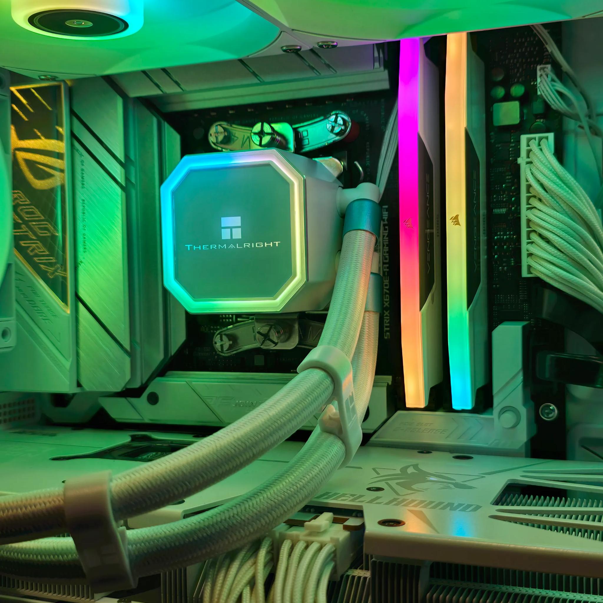 💥Versatile White PC💥 RX 9070XT | Ryzen 9 7900X | 32GB DDR5 | 1TB NVME M.2 | Windows 11 Pro