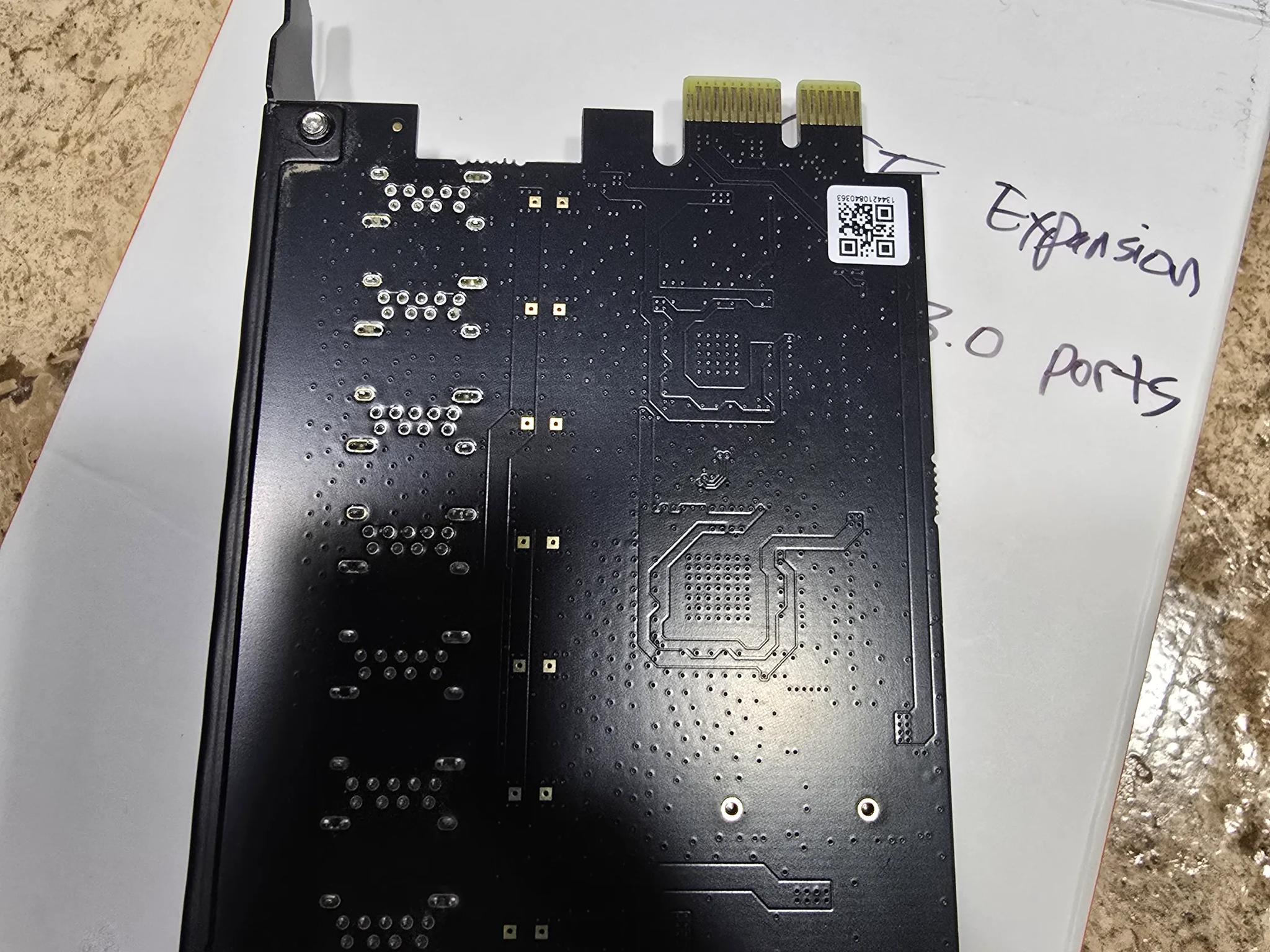 Eluteng PCIE to 7 Ports USB 3.2 expansion card new