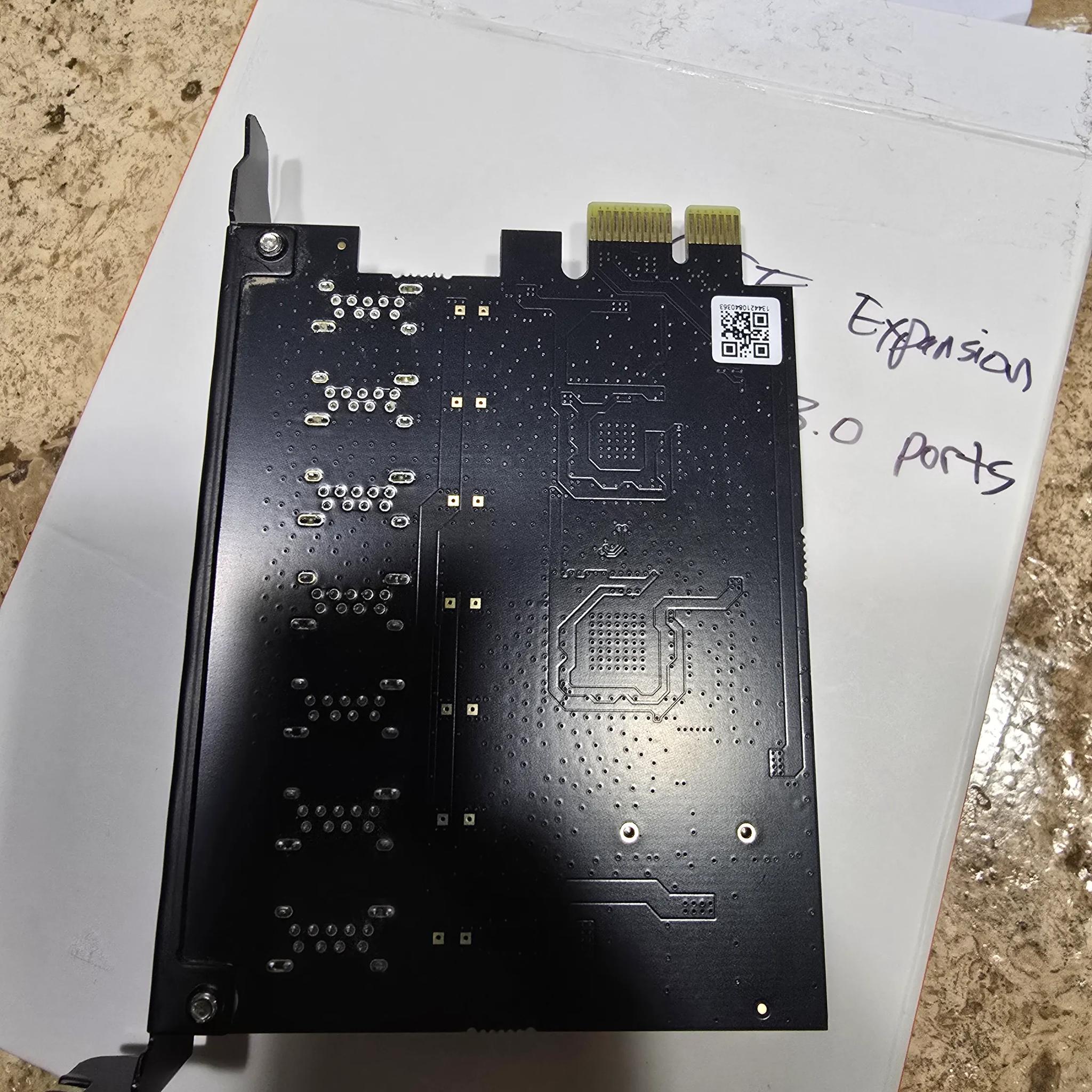 Eluteng PCIE to 7 Ports USB 3.2 expansion card new
