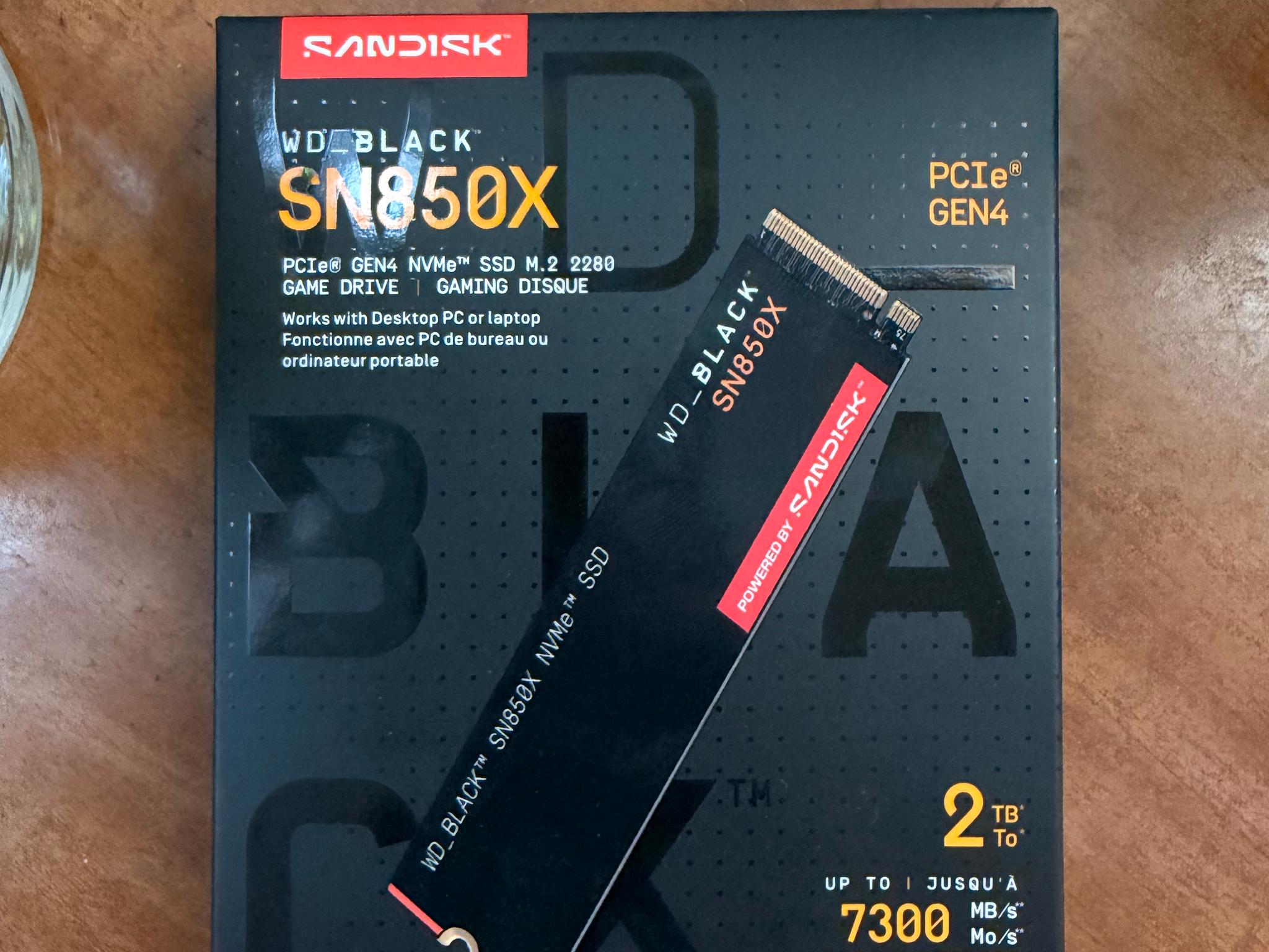 WD_BLACK SN850X 2TB NVMe M.2 SSD (Brand New Sealed)