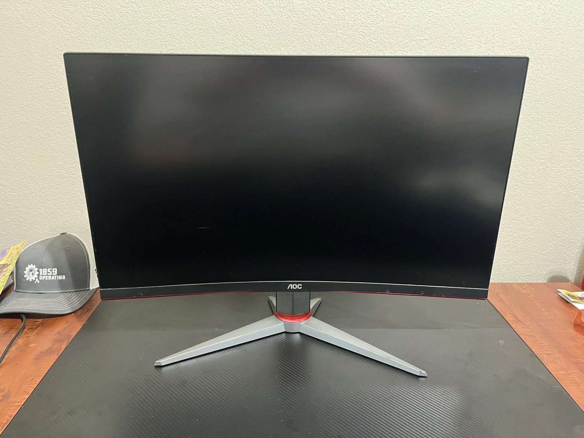 AOC C27G2Z 27" 0.5ms 240Hz Curved Frameless Ultra-Fast Gaming Monitor, FHD 1080p, Height Adjustable