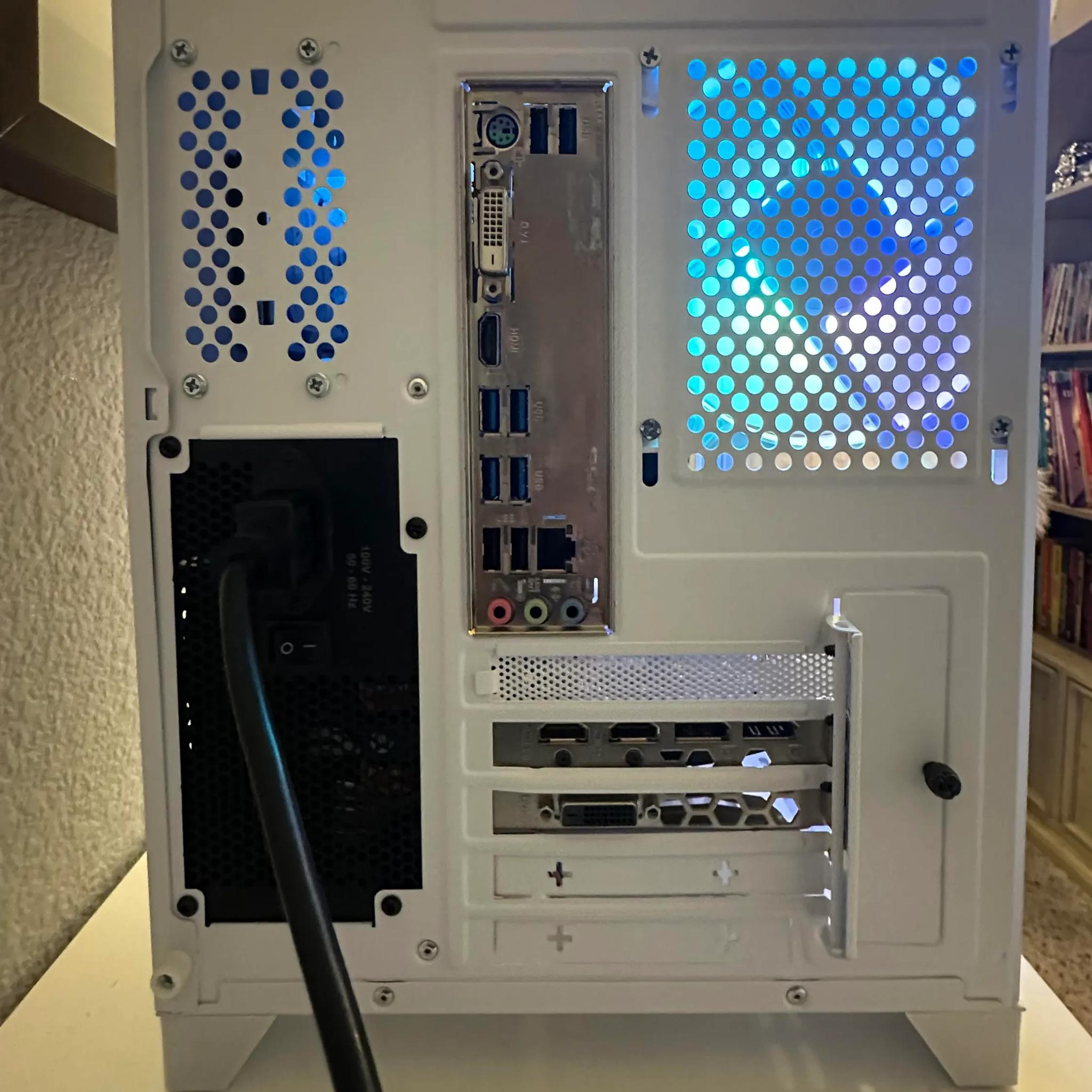 High-Performance Gaming PC - Ryzen 5 2600X, 16GB RAM, RX 580, 500GB NVMe SSD, 1TB HDD