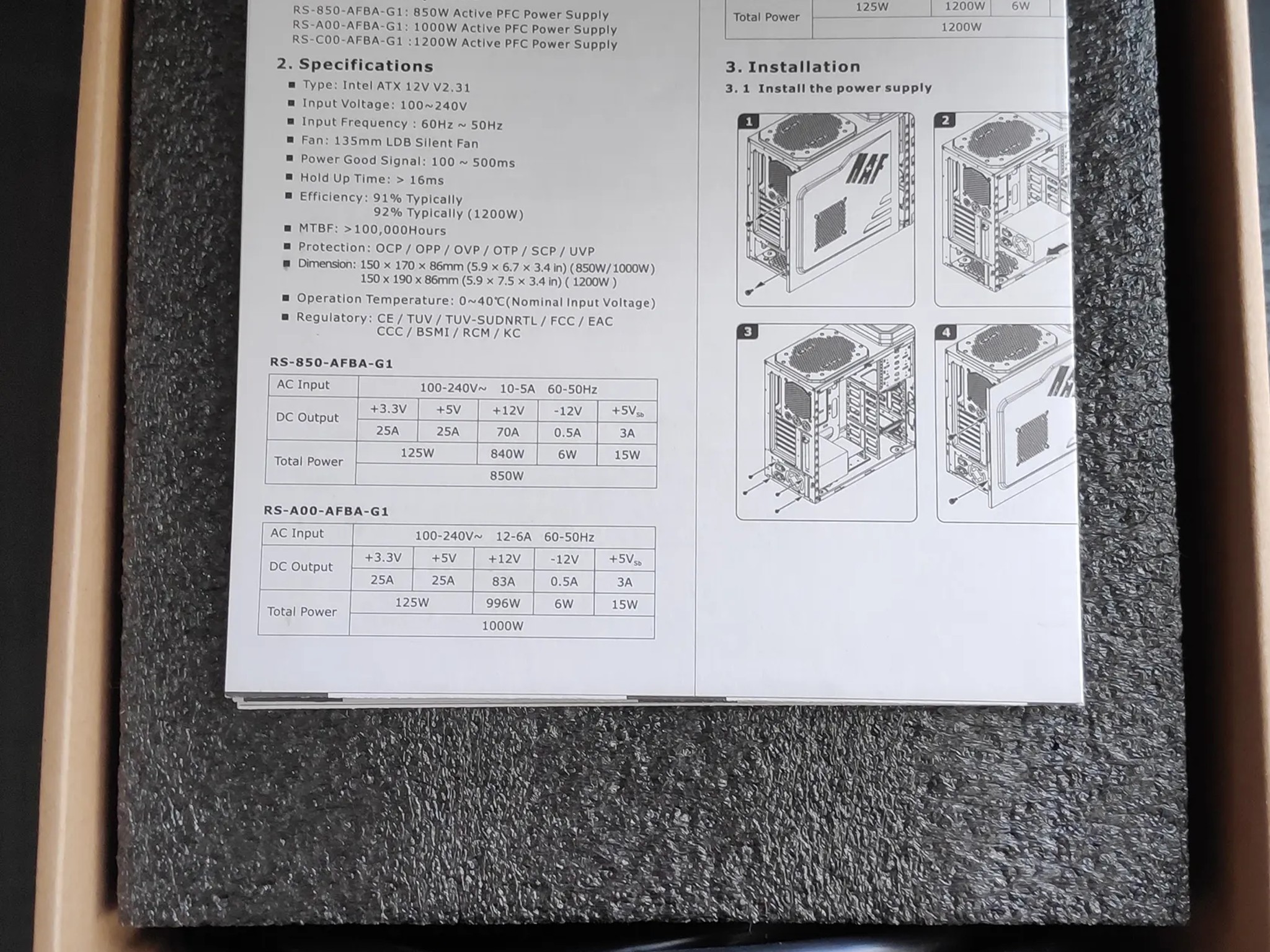 Cooler Master V850 Fully Modular 80 Plus Gold Power Supply