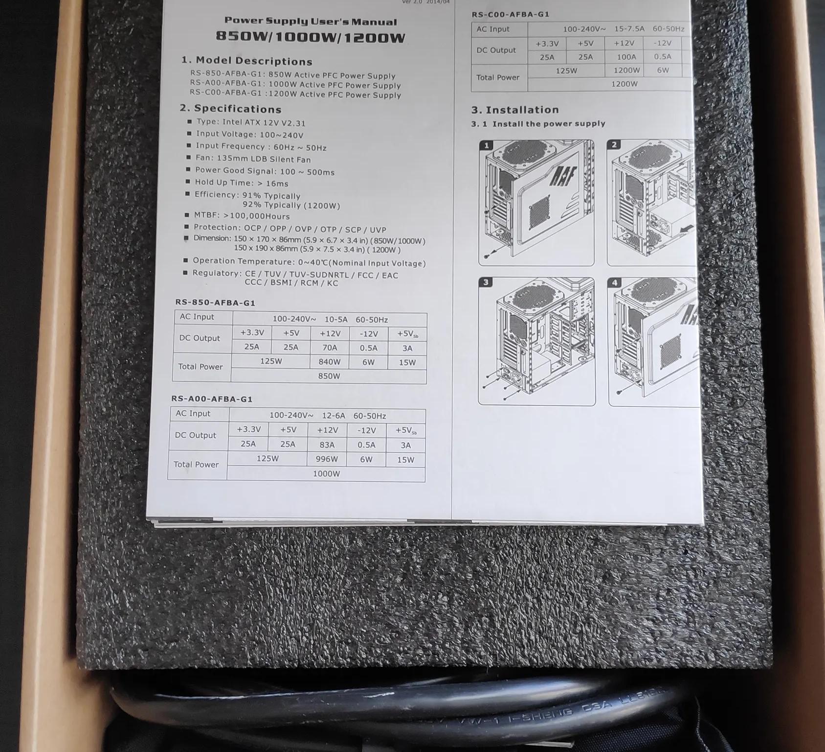 Cooler Master V850 Fully Modular 80 Plus Gold Power Supply