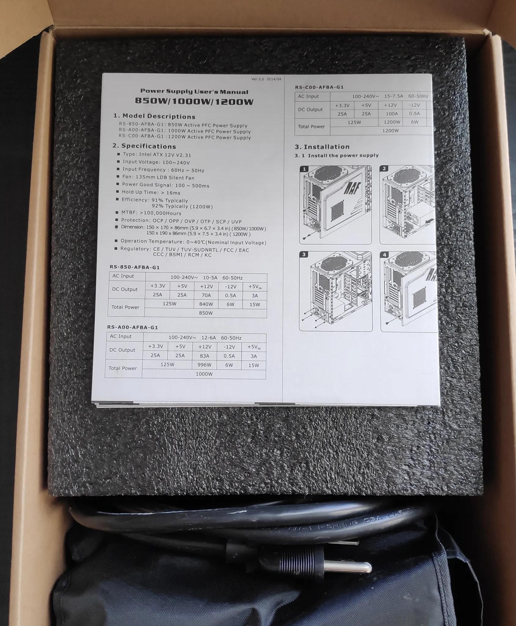 Cooler Master V850 Fully Modular 80 Plus Gold Power Supply