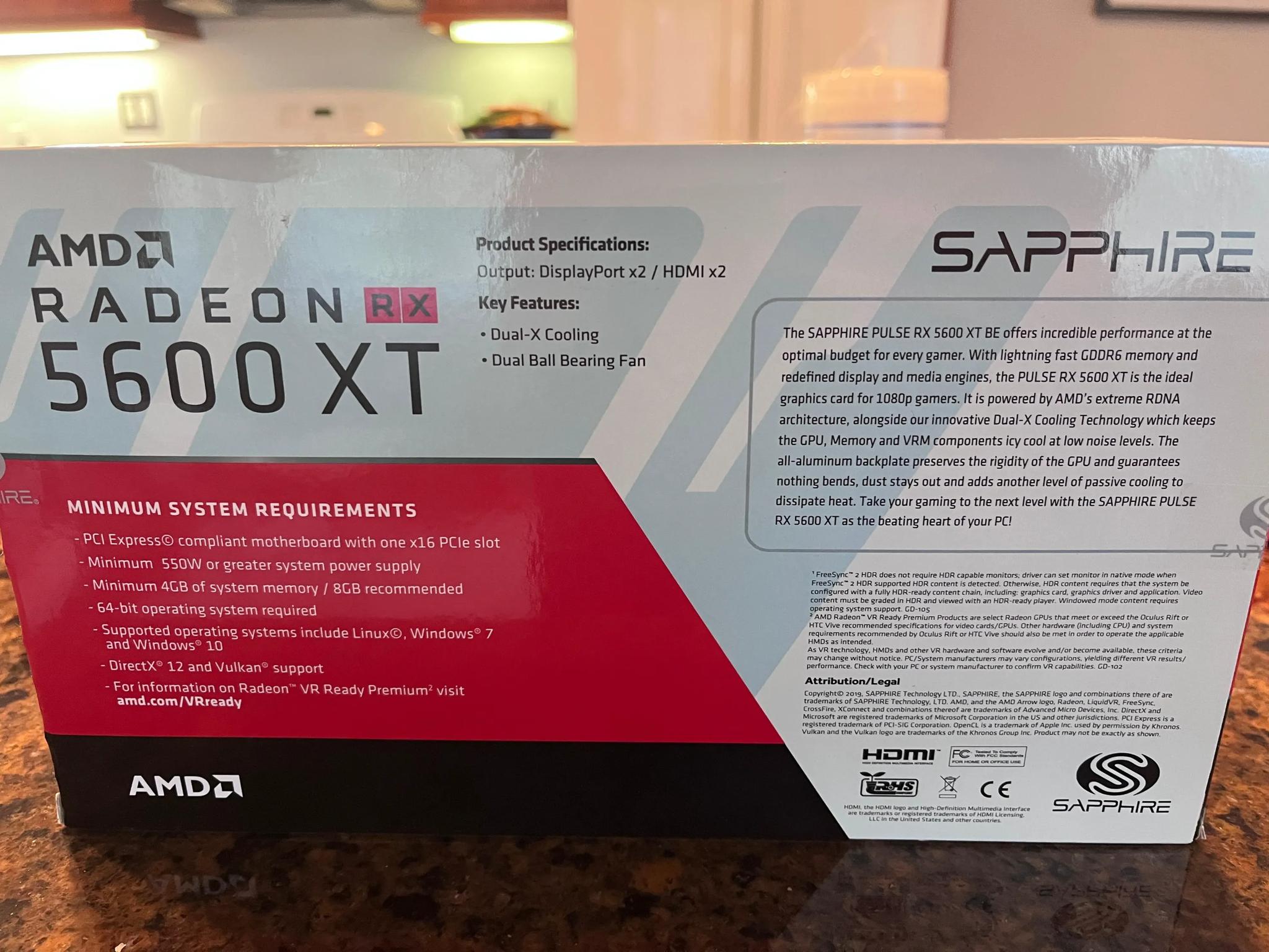 RX 5600 XT Sapphire Pulse - Excellent Condition