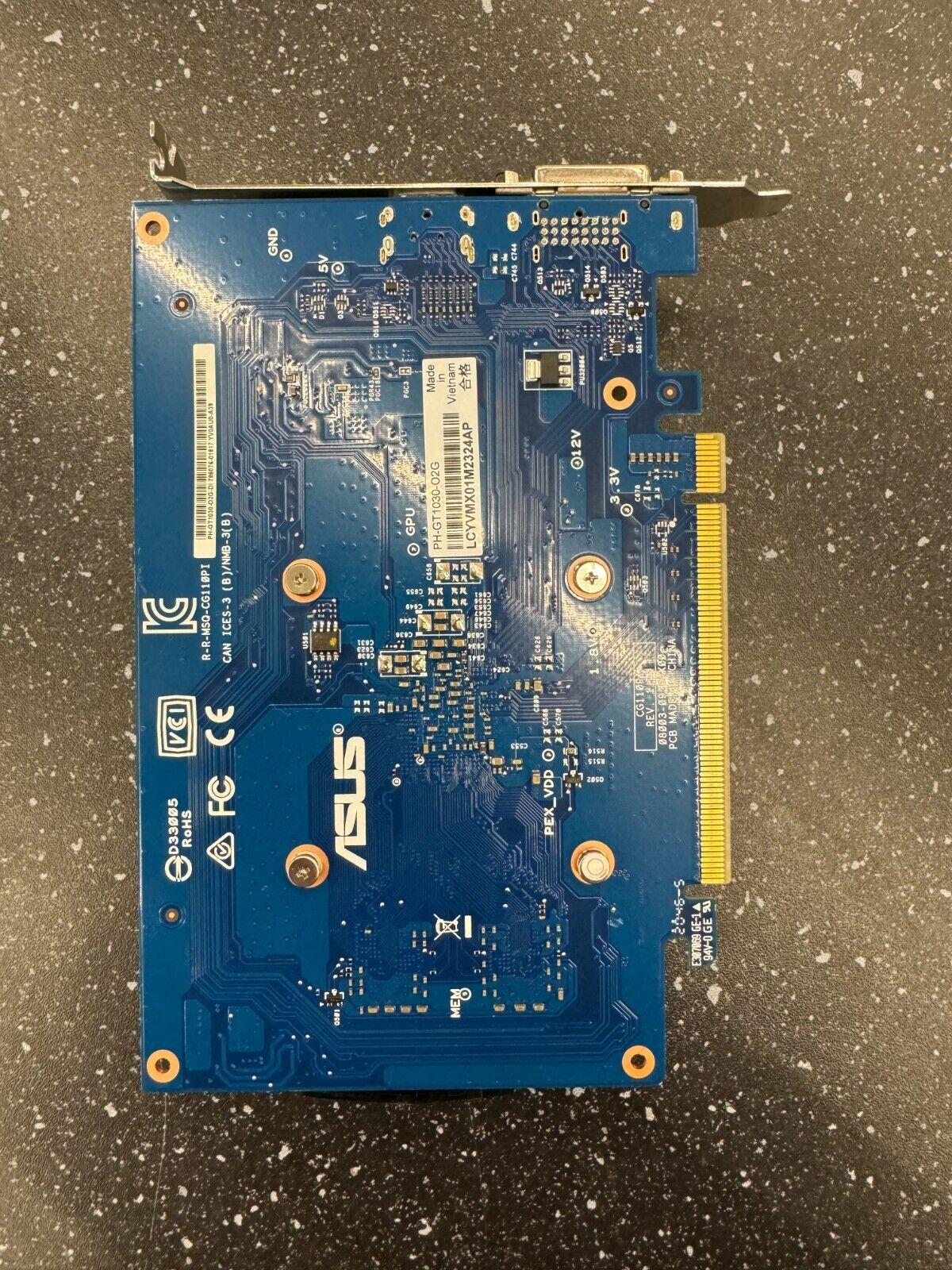 ASUS GeForce GT 1030 2GB GDDR5 PCIE Graphics Card - DVI, HDMI