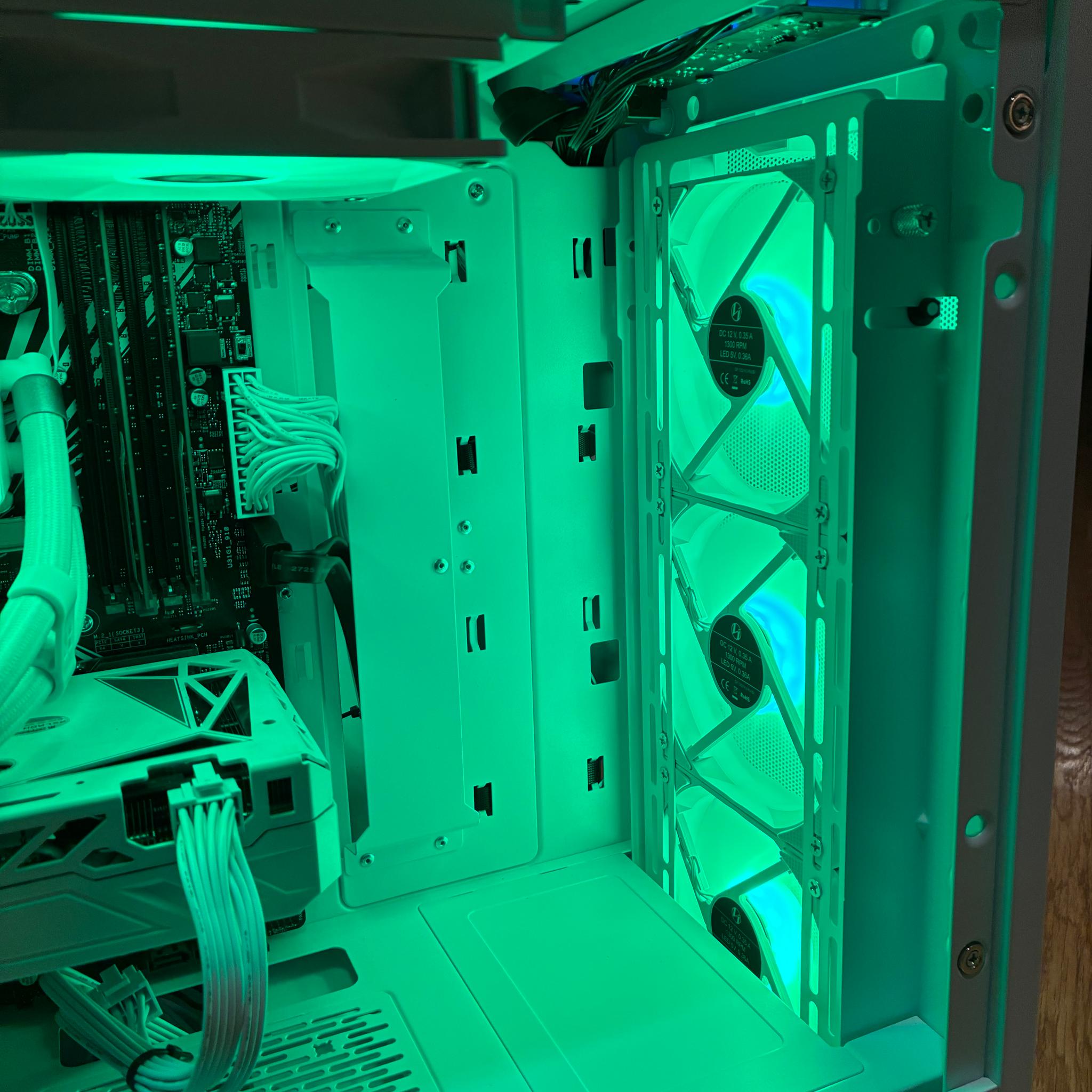 RTX 3060 Ti i7 9700K CUSTOM WHITE GAMING PC 1TB PCIe 4.0 NVME 16GB DDR4 WIFI BLUETOOTH WINDOWS 10/11