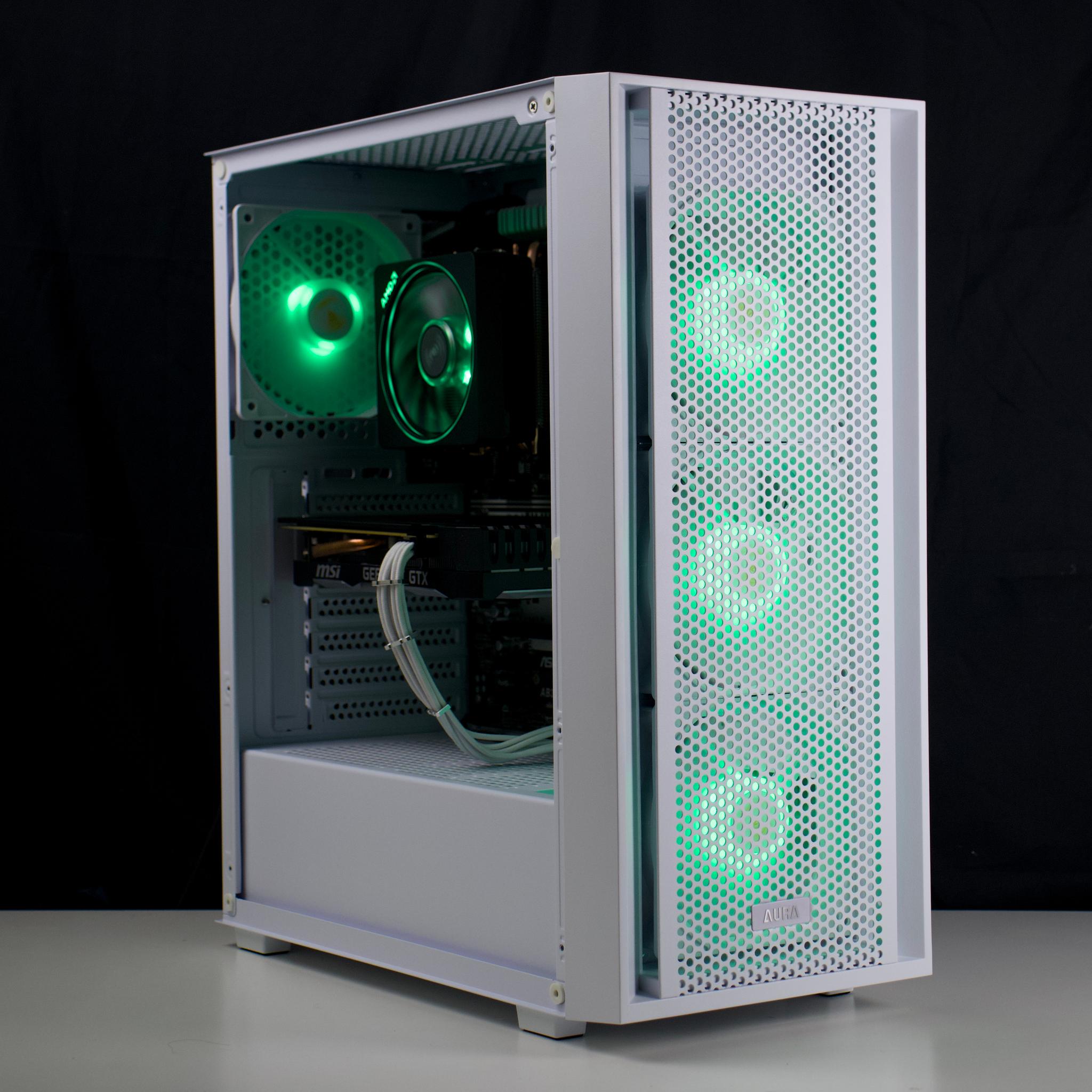 🧊❄️🧊 White Gaming PC – GTX 1660 TI, Ryzen 5 2600, 16GB RAM, 512GB SSD - WiFi, BlueTooth 🧊❄️🧊