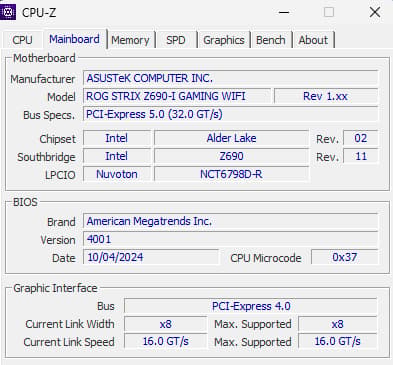 ASUS ROG STRIX Z690-I Gaming WIFI Motherboard
