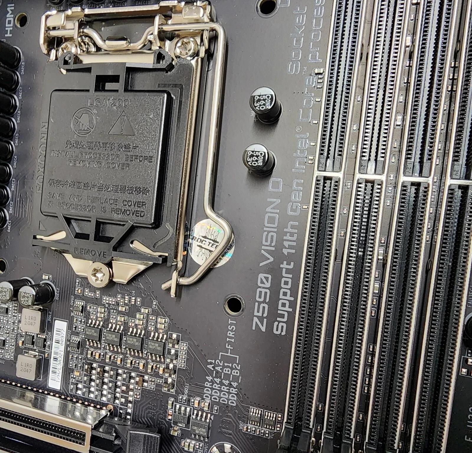 UPDATED BIOS Gigabyte Z590 Vision D WIFI DDR4 LGA 1200 ATX Motherboard